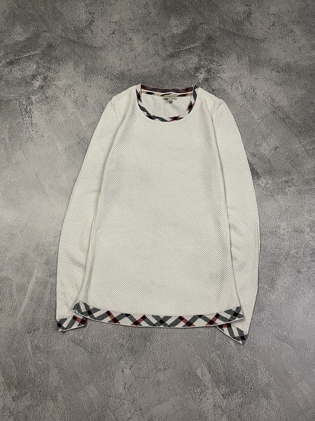 Burberry × Vintage Vintage Burberry Brit Long Sleeve 00’s Size XXL / US 16-18 / IT 52-54 - 1 Thumbnail