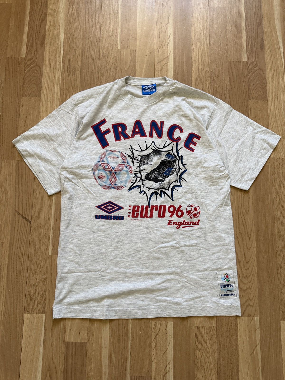 Umbro Vintage umbro t shirt 1996 france t shirt england champion Size US L / EU 52-54 / 3 - 1 Thumbnail