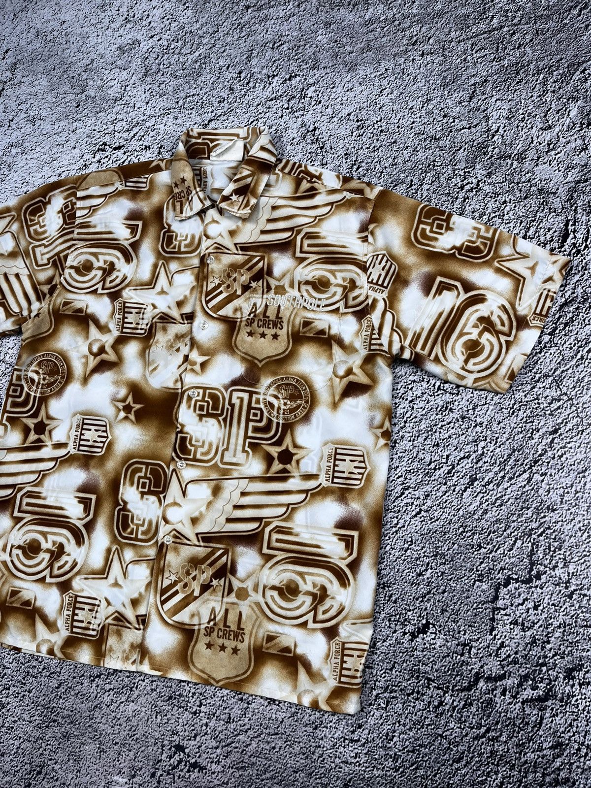 Southpole Vintage Y2K Southpole all over cops rap shirt streetwear M Size US M / EU 48-50 / 2 - 3 Thumbnail