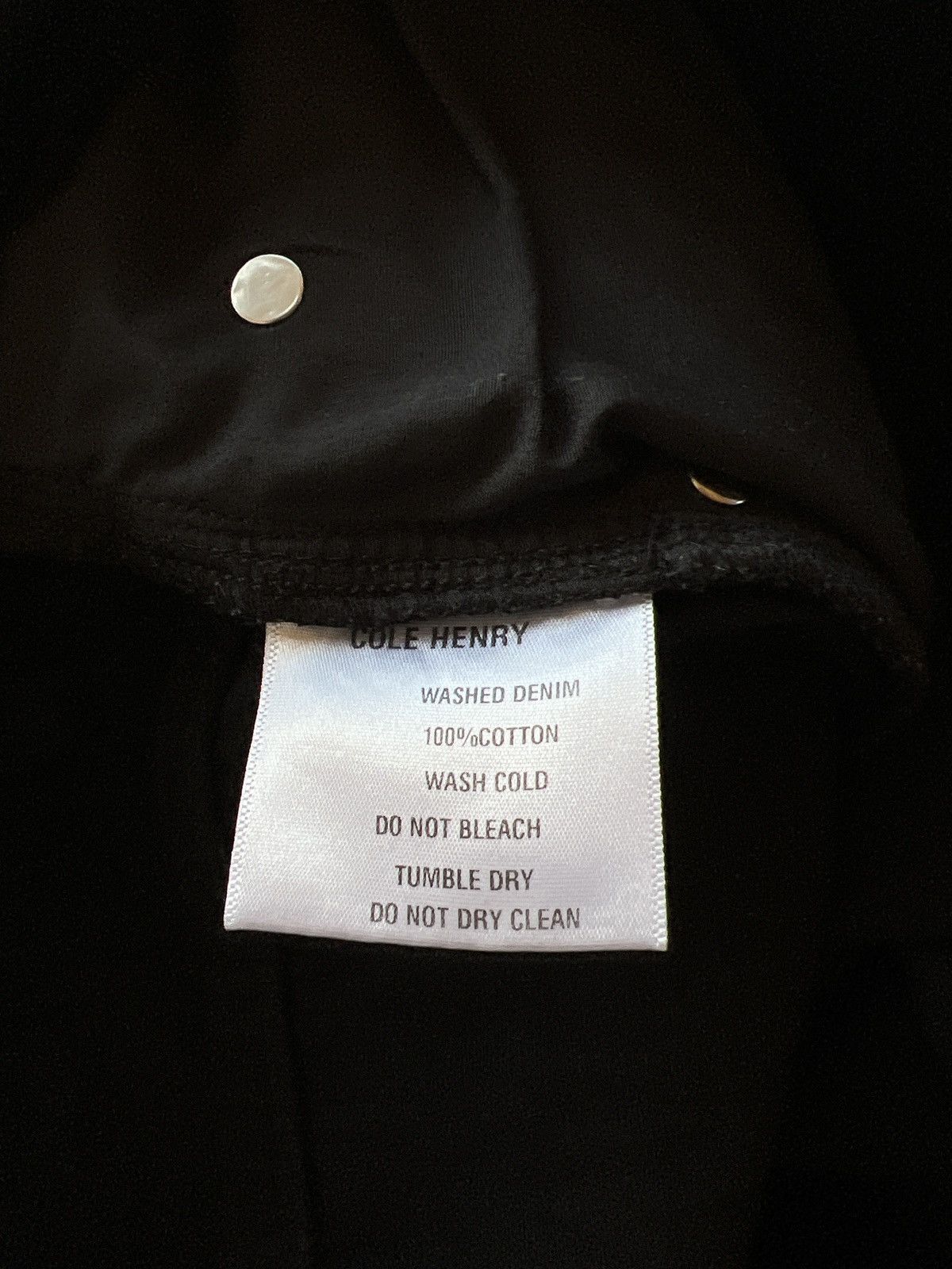 Cole Henry Washed Denim Jeans Black STANDARD Size US 36 / EU 52 - 6 Thumbnail