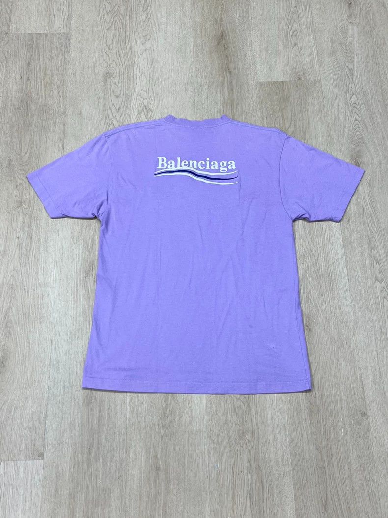 Balenciaga Balenciaga Coke Logo Embroidered Short Sleeve, Purple XXS Size US XXS / EU 40 - 5 Thumbnail