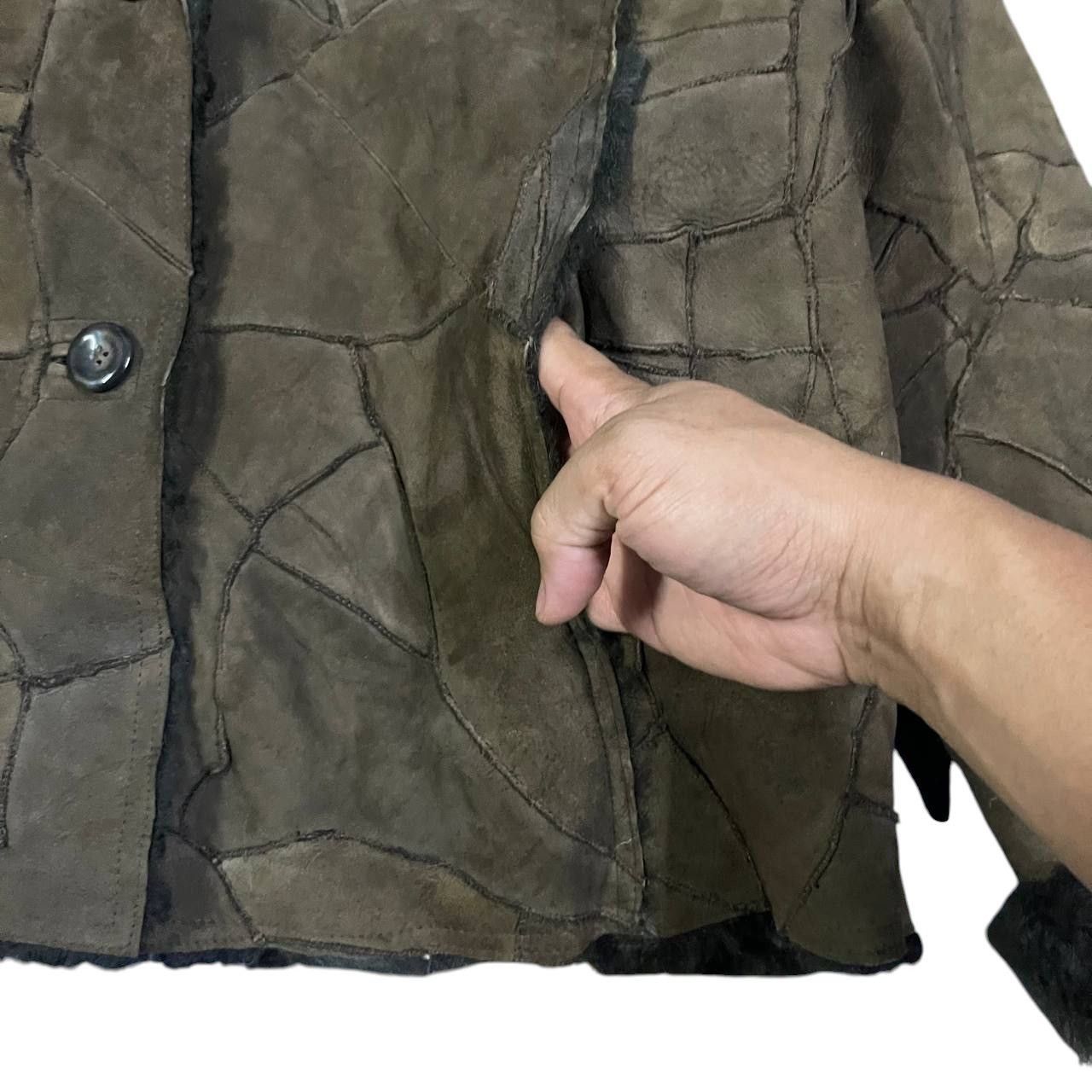 Issey Miyake Issey Miyake Inspired Patchwork Leather Jacket Shearling Size US M / EU 48-50 / 2 - 6 Thumbnail