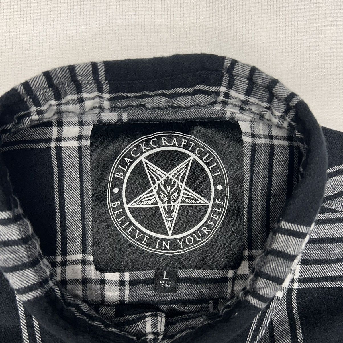 Other Black Craft Cult Flannel Shirt Black Plaid Button Up Graphic Size US L / EU 52-54 / 3 - 5 Thumbnail