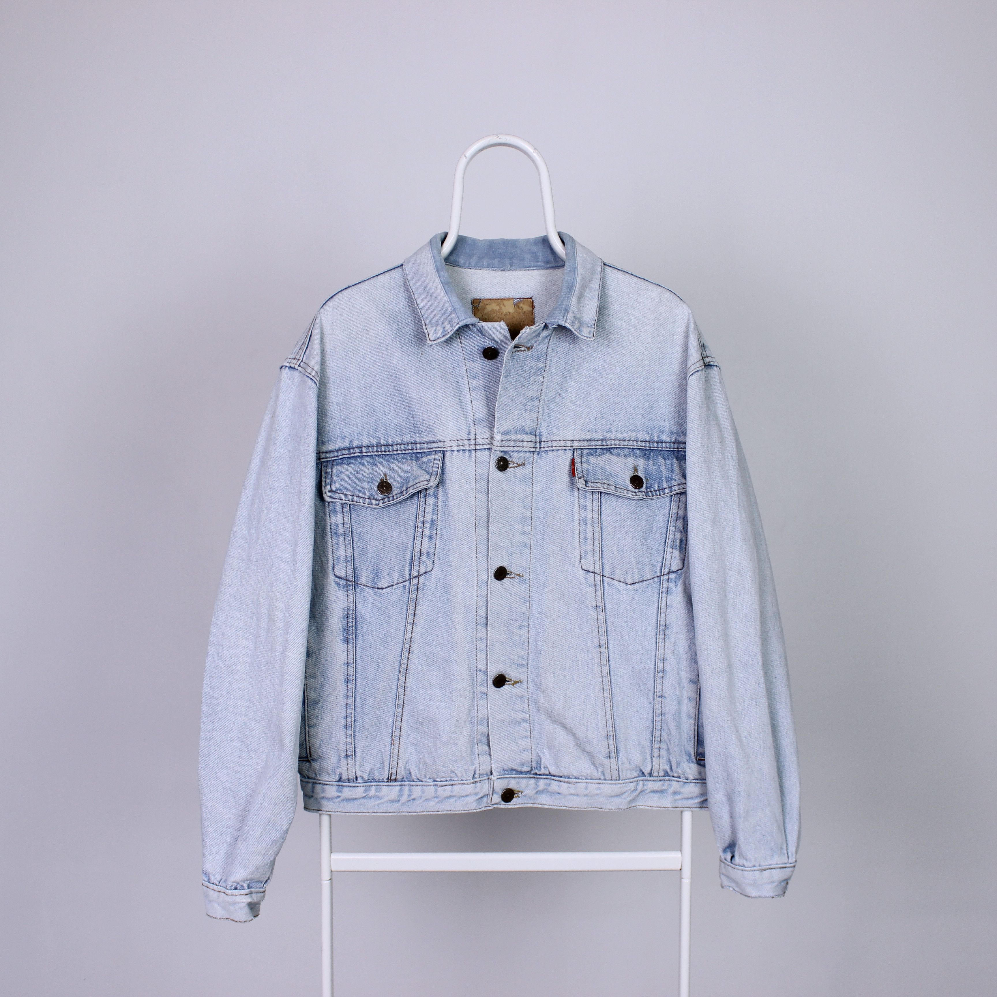 Levi's Levis vintage denim jacket rare blue white L Size US L / EU 52-54 / 3 - 2 Thumbnail