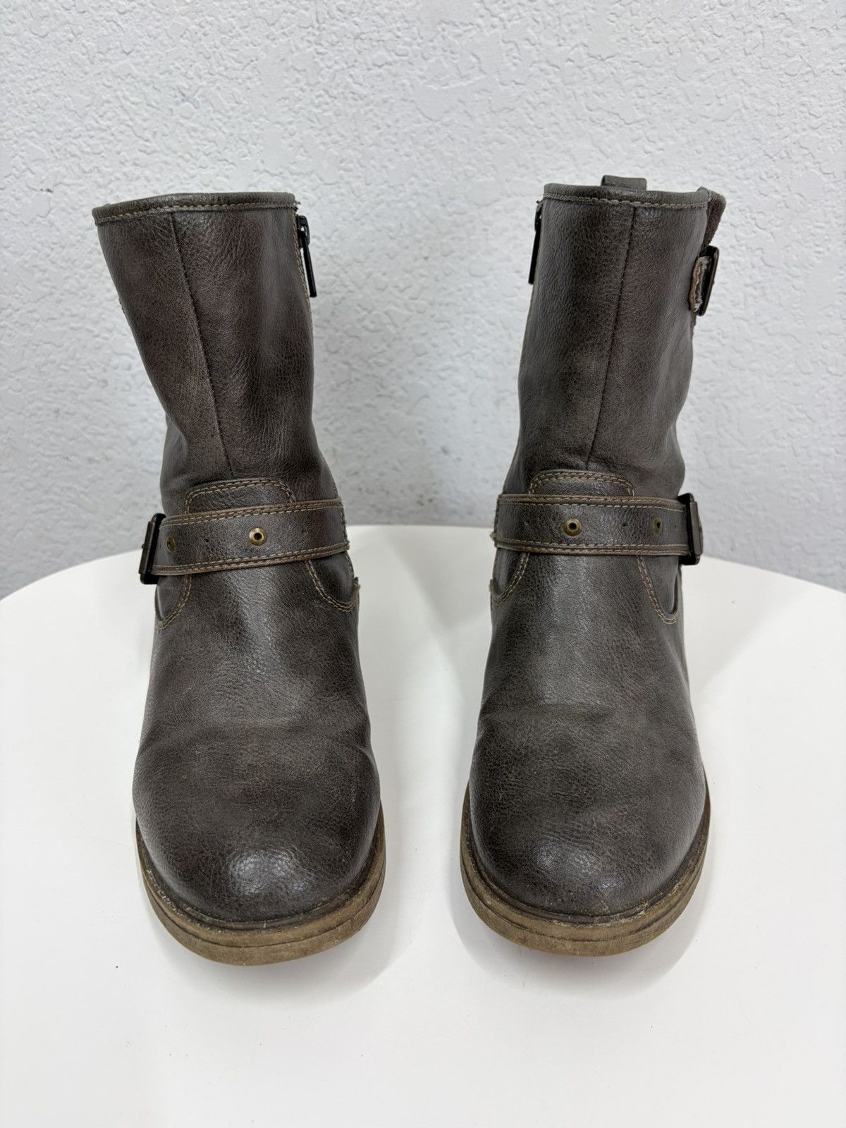 A.S.98 Vintage Like Maison Margiela Belted Leather Biker Boots 00s Size US 8 / EU 41 - 7 Thumbnail