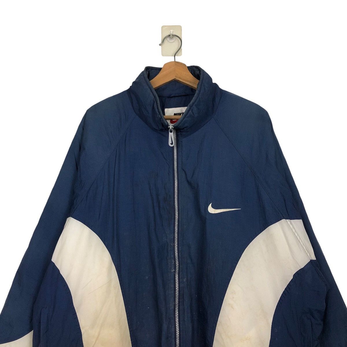 Nike 📌Vintage Bomber Jacket Nike Big Swoosh Design Size US L / EU 52-54 / 3 - 4 Thumbnail