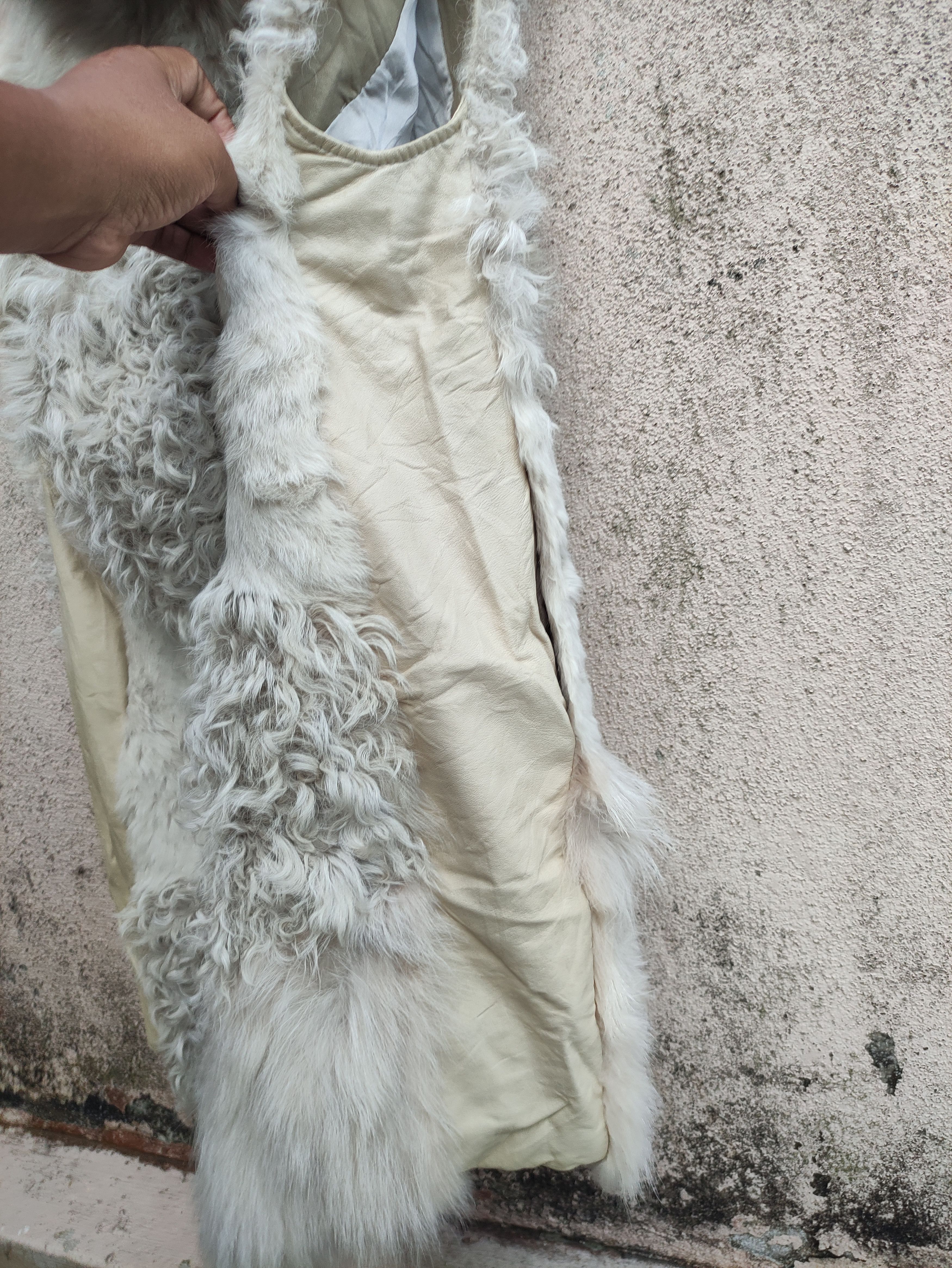 Japanese Brand D'deMOO PATCHWORK FAUX FUR RABBIT RACCOON GILET VEST HOODED Size S / US 4 / IT 40 - 7 Thumbnail