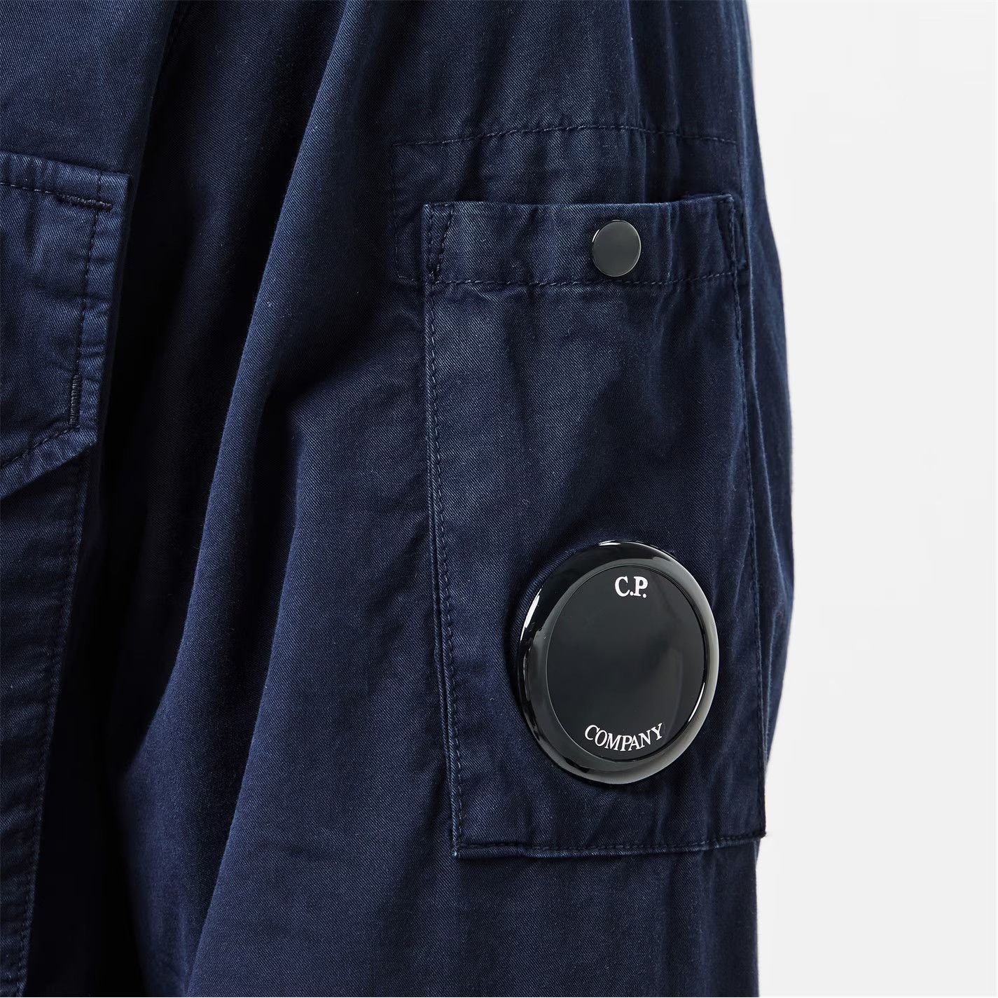 C.P. Company o1g2r1mq0426 Gabard Overshirt in Blue Size US M / EU 48-50 / 2 - 5 Thumbnail