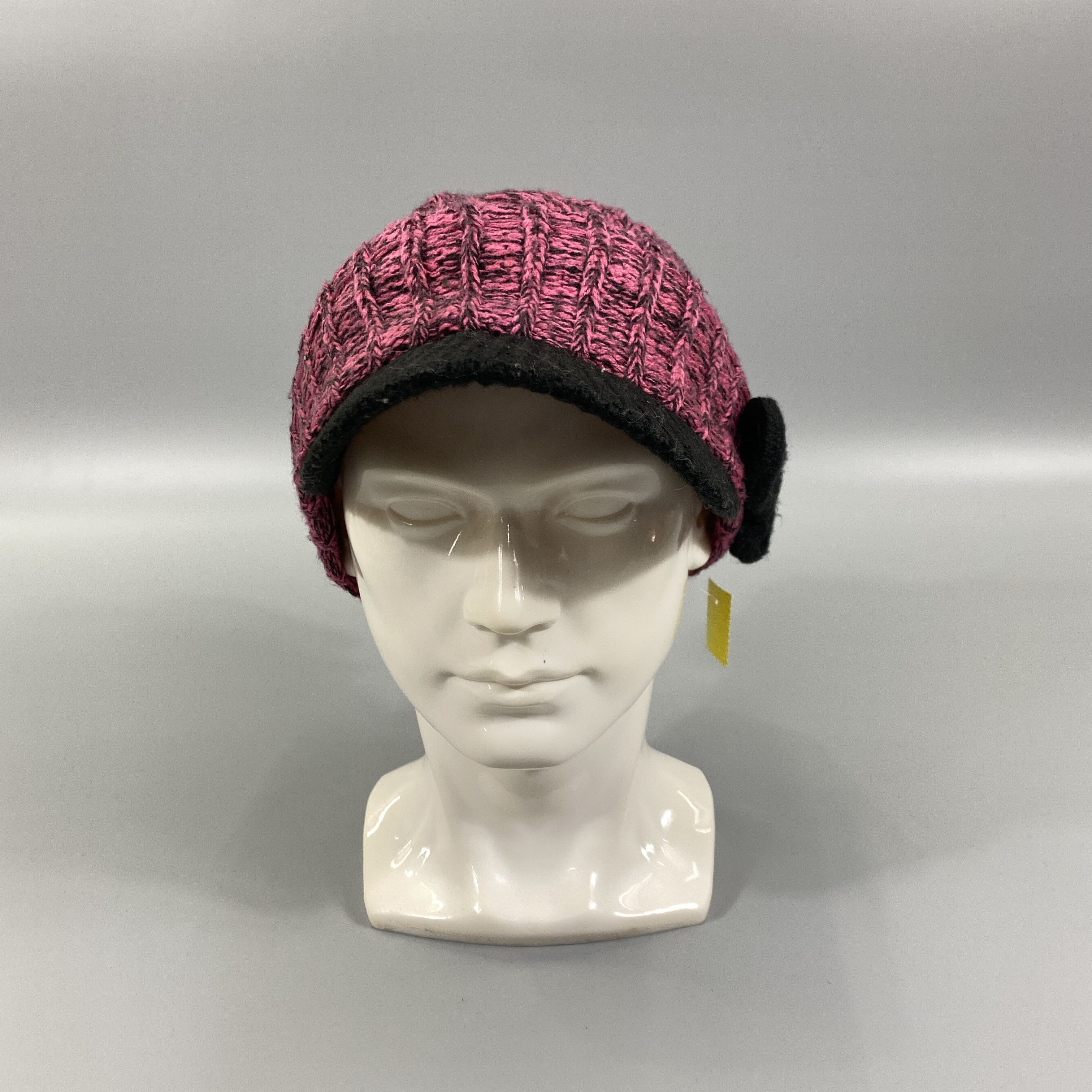 Japanese Brand Knitted Beanie Hats With Brim And Pom Pom -BN951 Size ONE SIZE - 2 Thumbnail