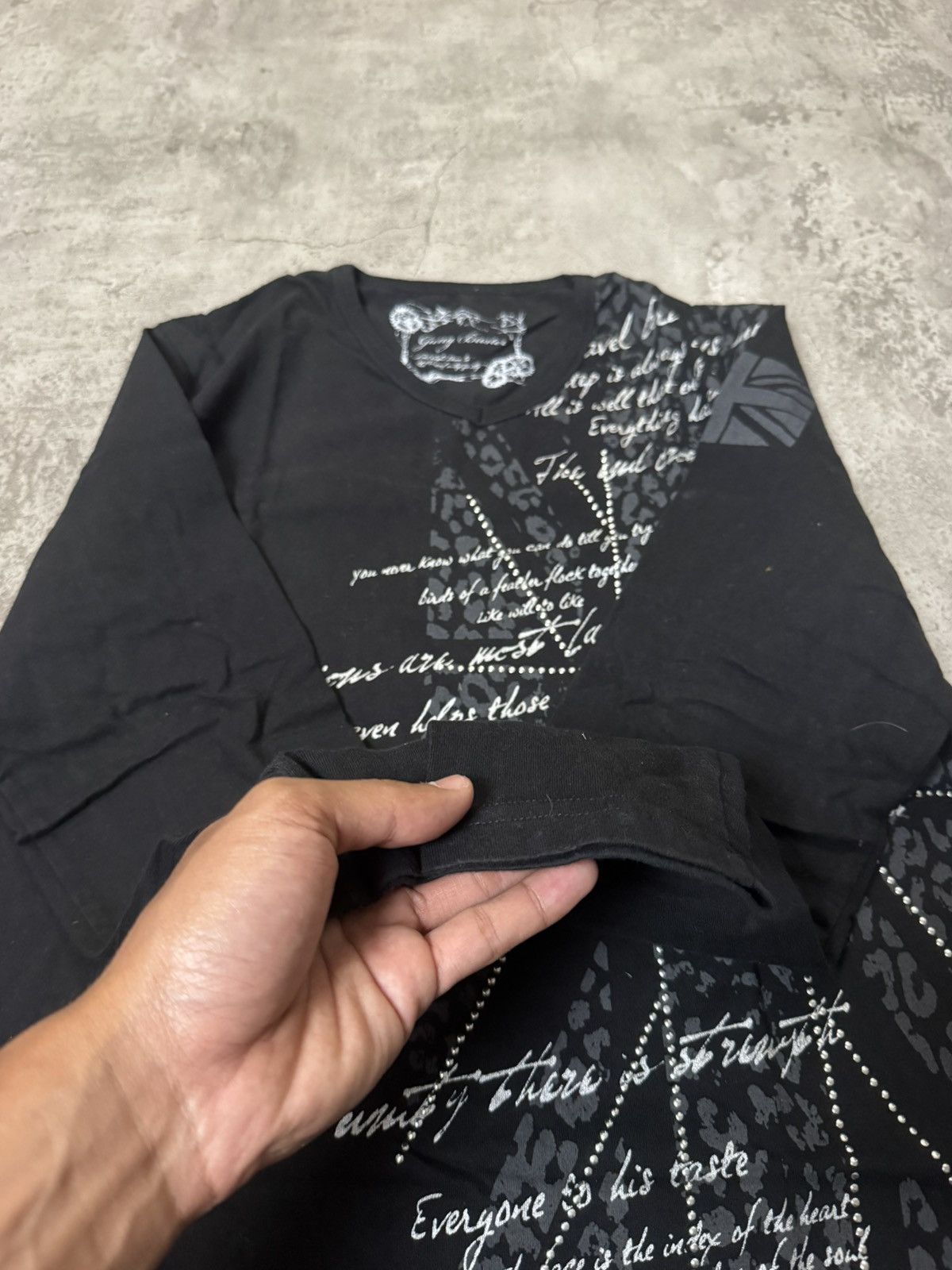 Japanese Brand Y2K GUNG BROTHER GOTHIC POEM JAPANESE STYLE LONGSLEEVE Size US M / EU 48-50 / 2 - 3 Thumbnail