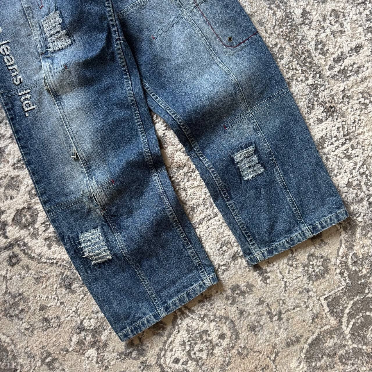 Southpole PACO ULTRA WIDE BAGGY STONE WASH Y2K JNCO RETRO DENIM JEANS Size US 30 / EU 46 - 5 Thumbnail