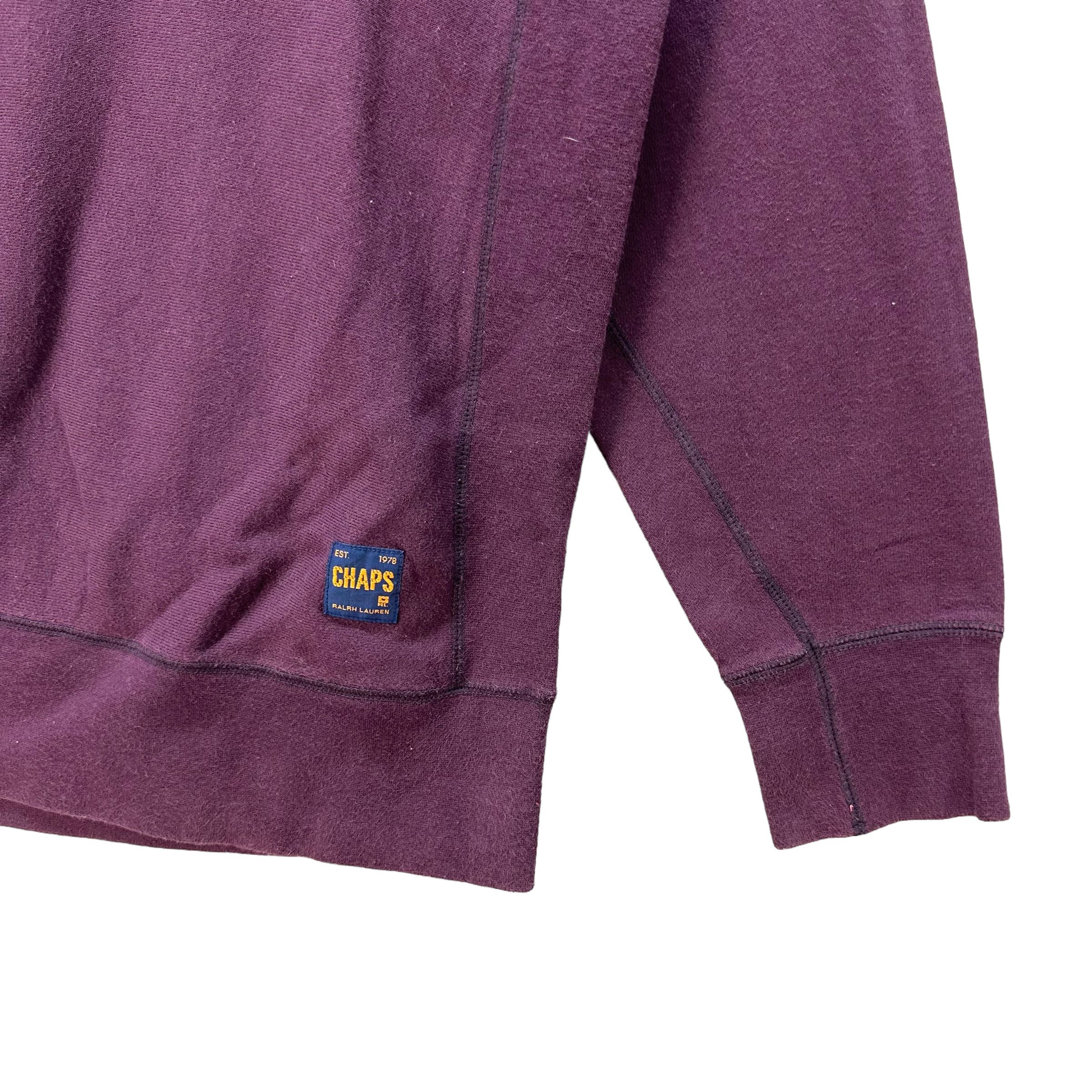 Chaps Ralph Lauren CHAPS RALPH LAUREN BIG LOGO PURPLE SWEATSHIRTS #8601-017 Size US M / EU 48-50 / 2 - 5 Thumbnail