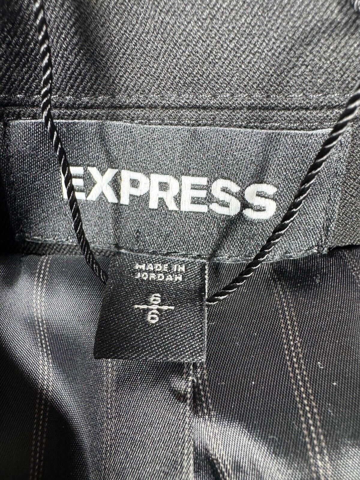 Express EXPRESS SOFT SLEEK casual jacket NOVELTY BUTTON BLAZER SZ 6 Size M / US 6-8 / IT 42-44 - 6 Thumbnail