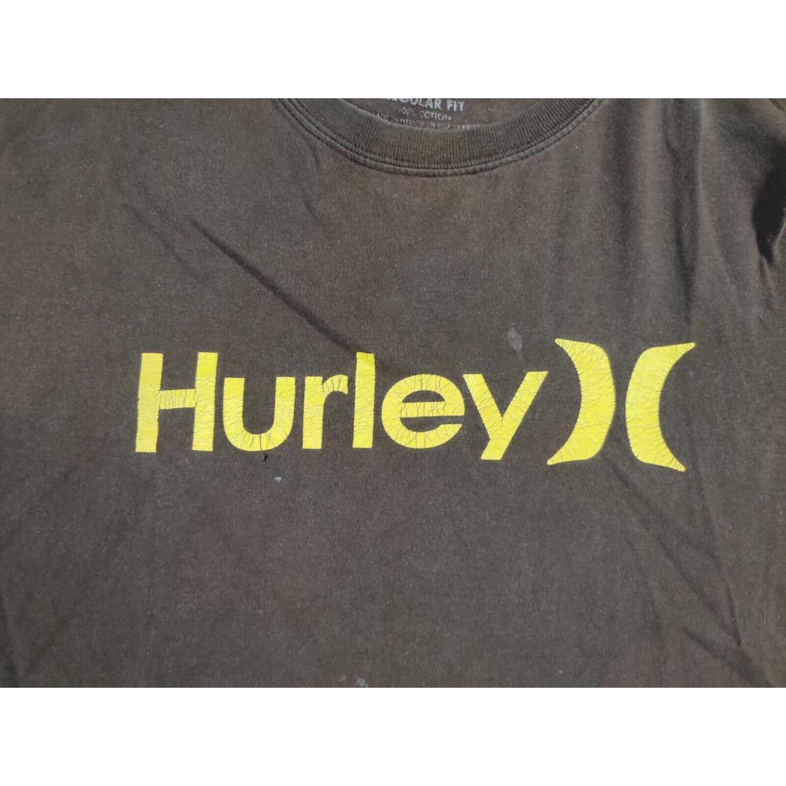 Hurley Hurley Shirt Adult Mens XL Brown Yellow Spell Out Logo Surf Size US XL / EU 56 / 4 - 9 Thumbnail