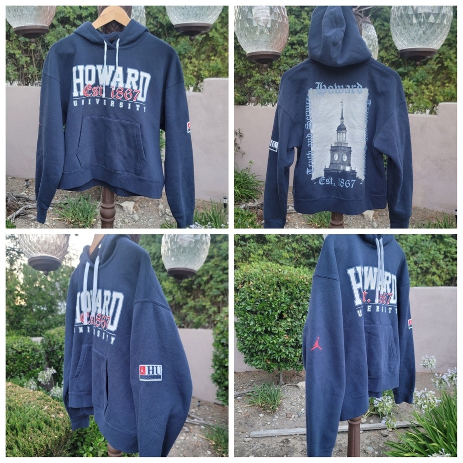 Jordan Brand Air Jordan X Howard University Pullover Hoodie Size XS / US 0-2 / IT 36-38 - 1 Thumbnail