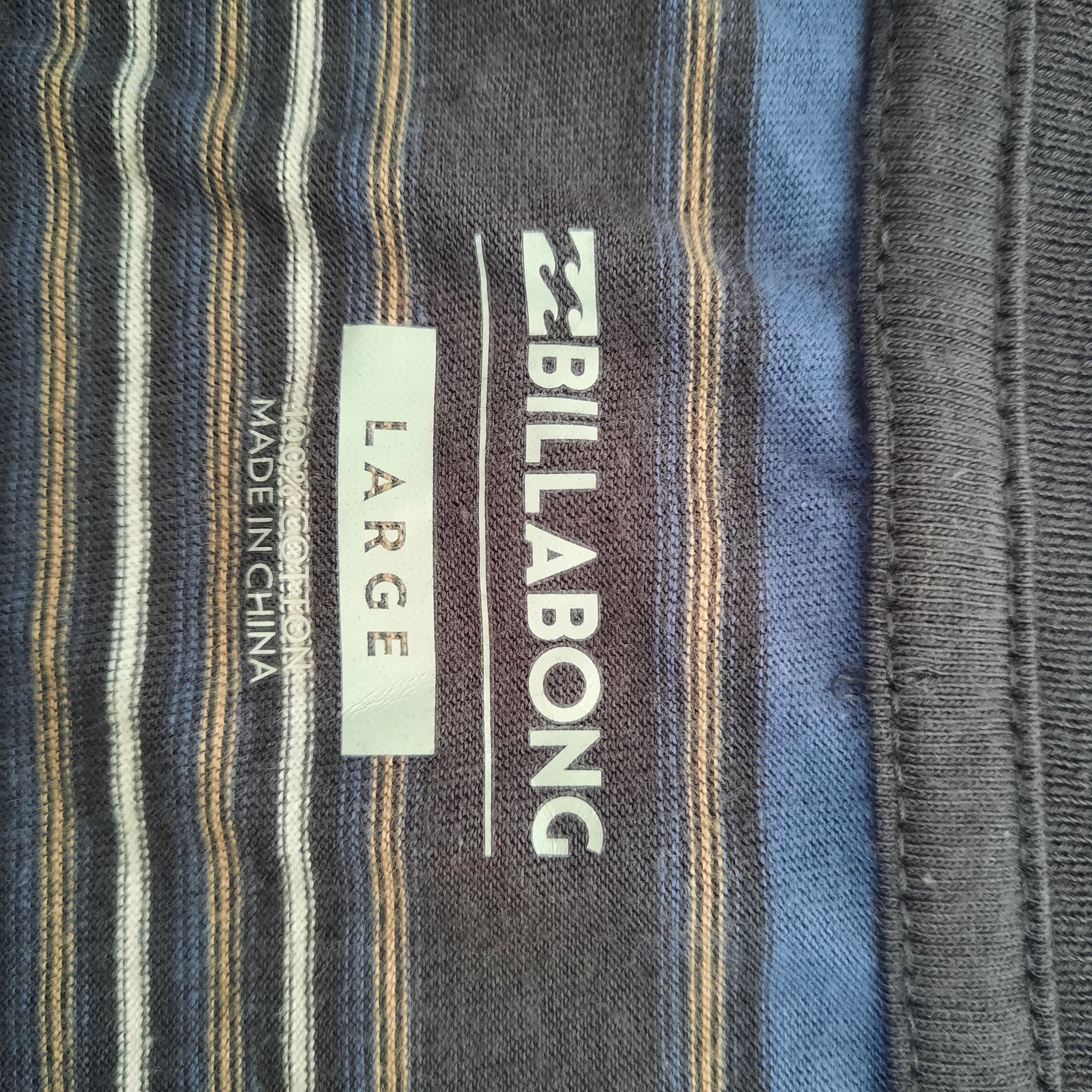 Billabong 🔥Billabong spellout embroidery stripes tshirt Size US L / EU 52-54 / 3 - 5 Thumbnail