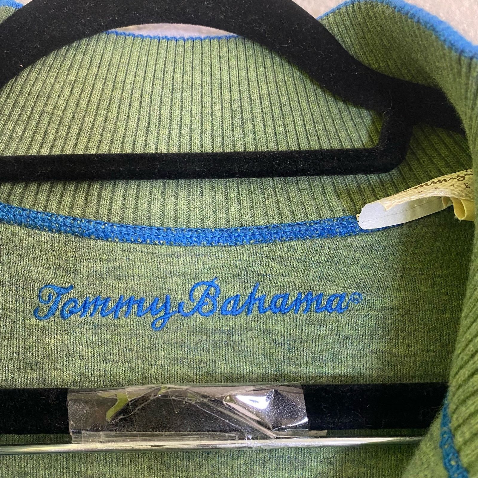 Tommy Bahama Tommy Bahama Reversible Blue Green Quarter Zip Sweater L Size US L / EU 52-54 / 3 - 2 Thumbnail