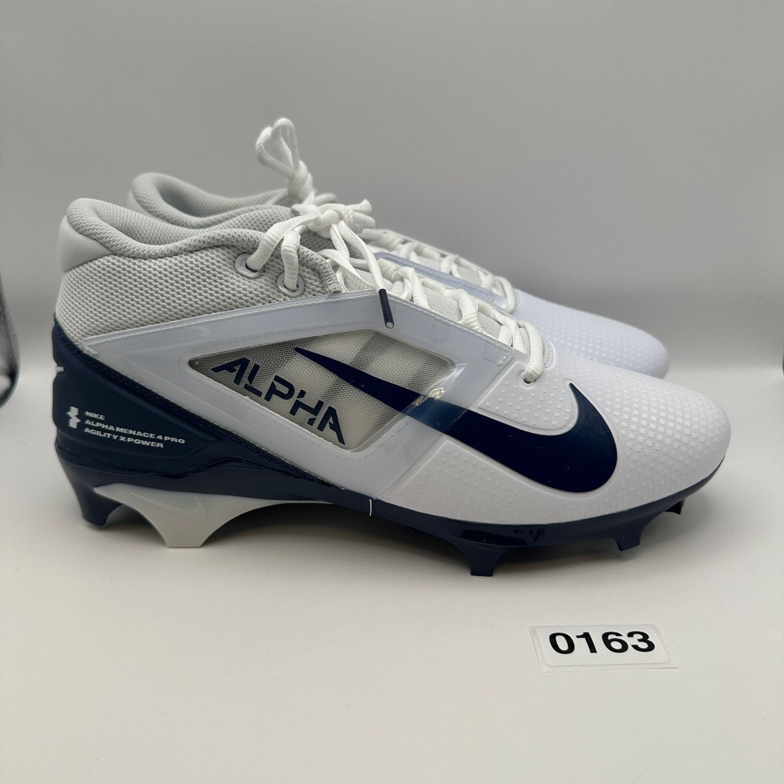 Nike NIKE Men's 9.5 Alpha Menace 4 PRO White/Navy FD7037-104 Size US 9.5 / EU 42-43 - 4 Thumbnail