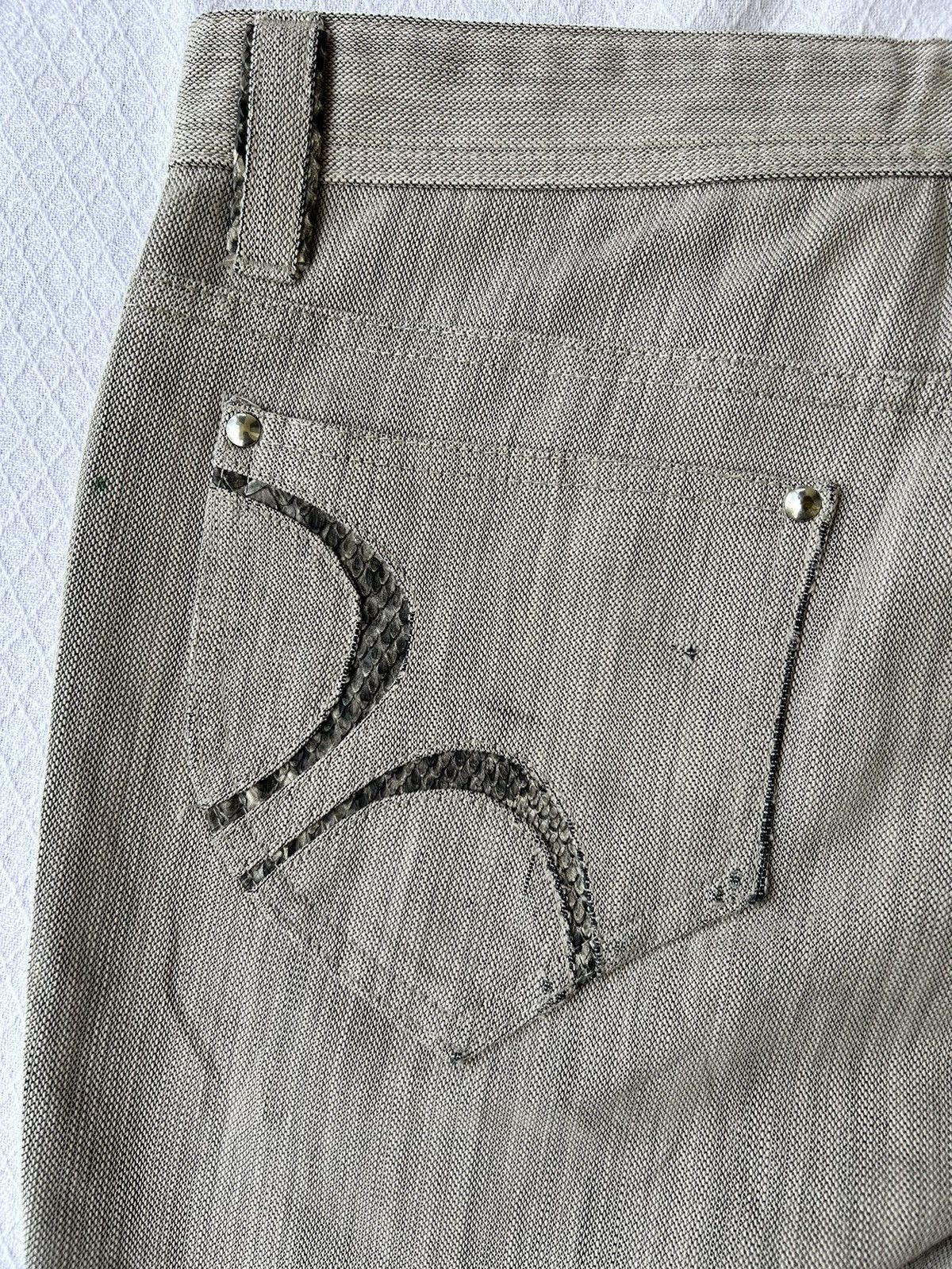 14th Addiction × KMRii × Yasuyuki Ishii 💸BINDINGOFFER💸Takaiq.com Pyton Snake Skin Flared Ifsixwasnin Size US 33 - 9 Thumbnail