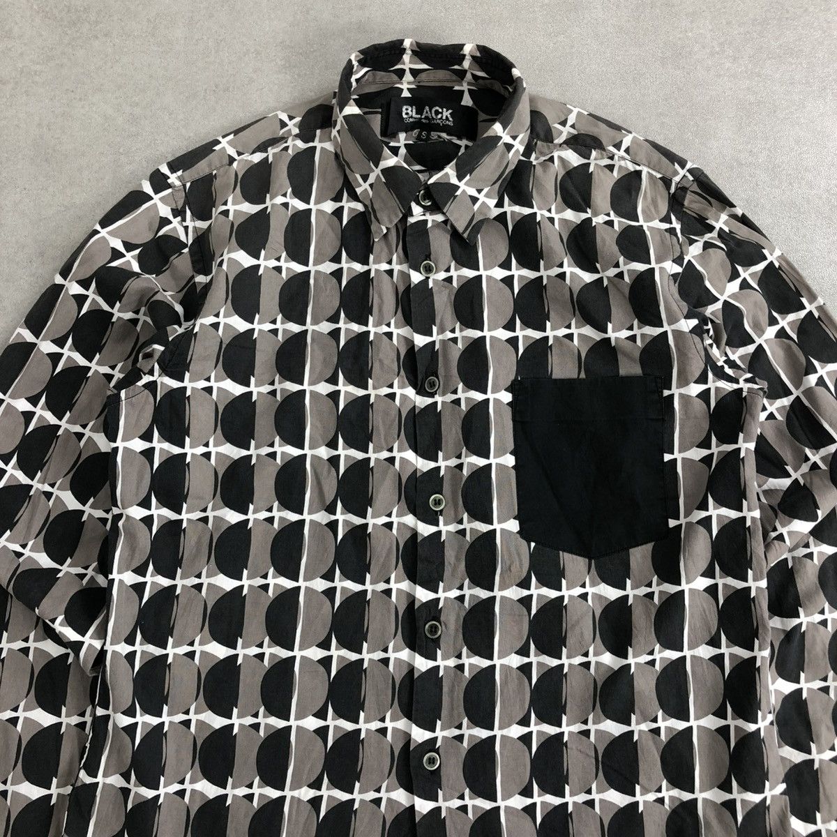 Comme des Garcons 🇯🇵 Vintage Comme des Garcons Black Label Anstrack Long Shirt Size US S / EU 44-46 / 1 - 2 Thumbnail