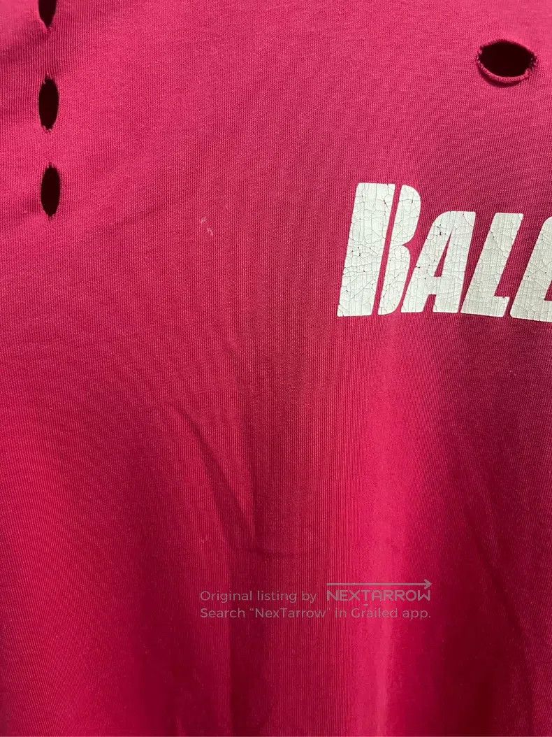 Balenciaga Balenciaga Ripped T-Shirt Size US XS / EU 42 / 0 - 6 Thumbnail