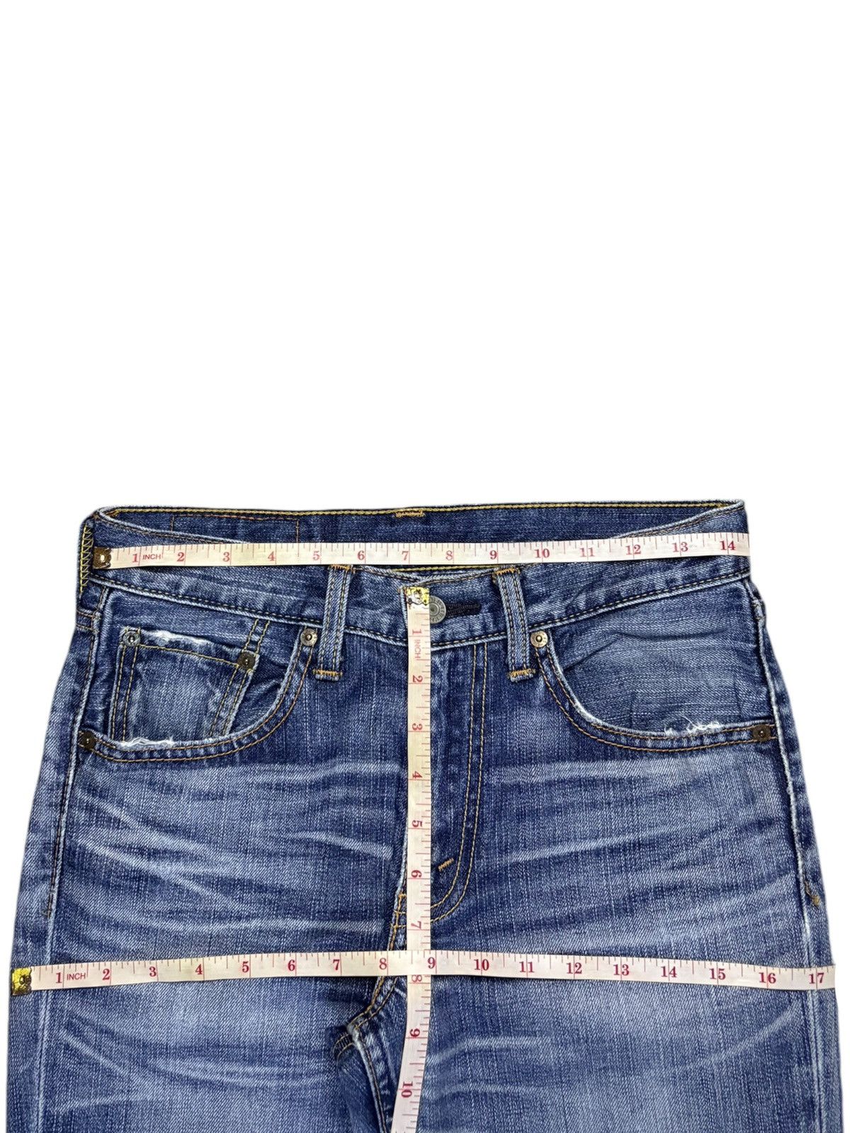 Levi's Vintage 90s Levis 707 Faded Wash Distressed Flare Jeans Size US 29 - 12 Thumbnail