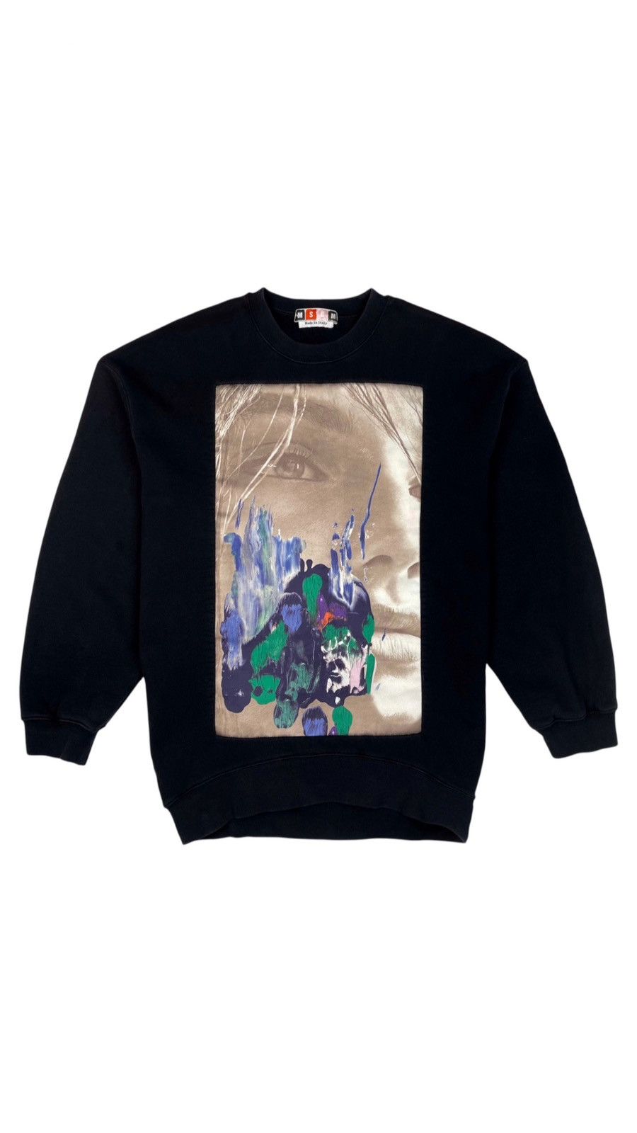 MSGM MSGM Graphic Print Oversized Pullover Crew Neck Sweatshirt Size US S / EU 44-46 / 1 - 2 Thumbnail