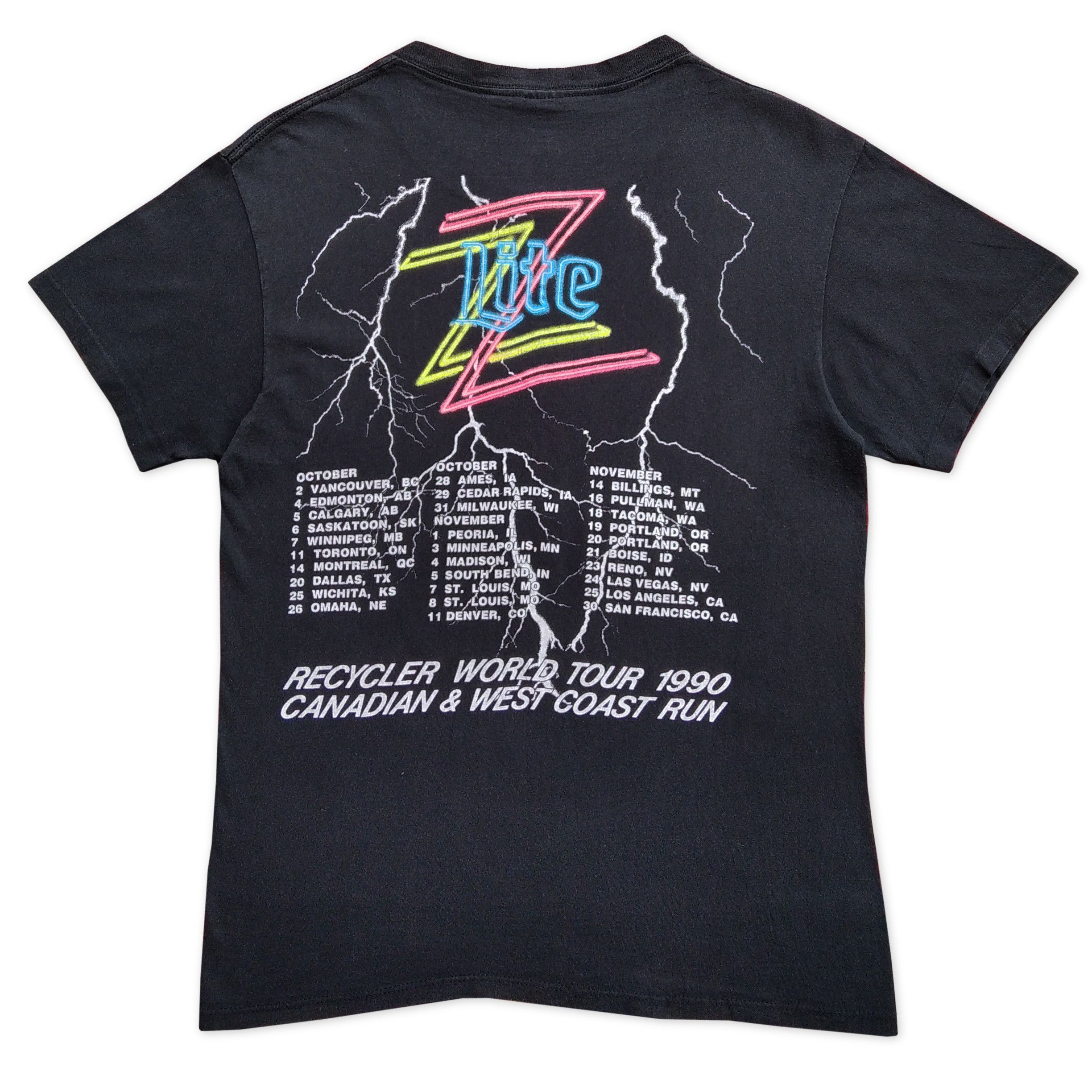 Band Tees Vintage Early 90's ZZ TOP Tour T-Shirt Copyright 1990 Size US M / EU 48-50 / 2 - 2 Thumbnail
