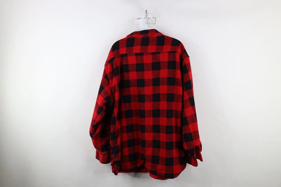 Marlboro × Vintage Vintage 90s Marlboro Spell Out Reversible Fleece Sweater Red Size US XL / EU 56 / 4 - 16 Thumbnail