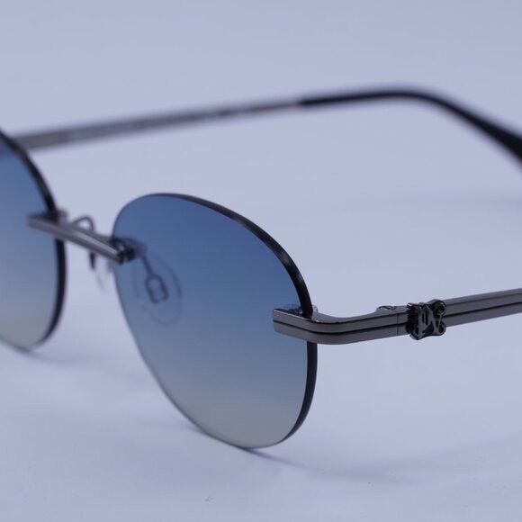 Palm Angels Palm Angels PERI10H CRYSTAL 1007 Sunglasses Gunmetal Oval Size ONE SIZE - 4 Thumbnail