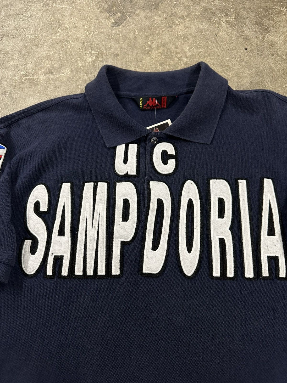 Kappa Kappa 08/09 Sampdoria FC Soccer Serie A Polo T-Shirt Size US XXL / EU 58 / 5 - 4 Thumbnail
