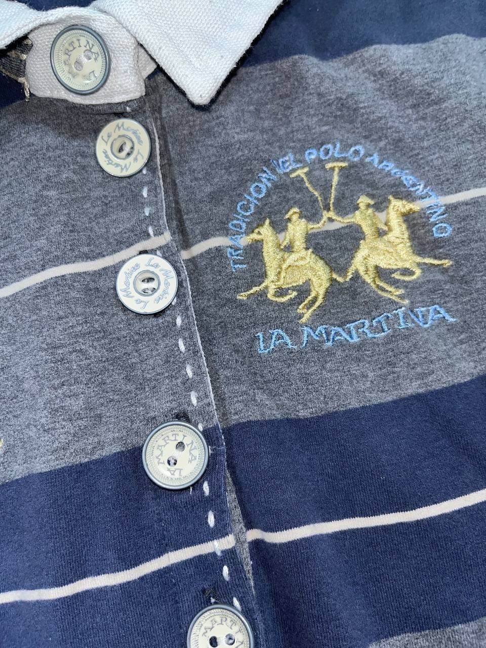 Vintage La Martina polo cashmere rugby long sleeve sweater