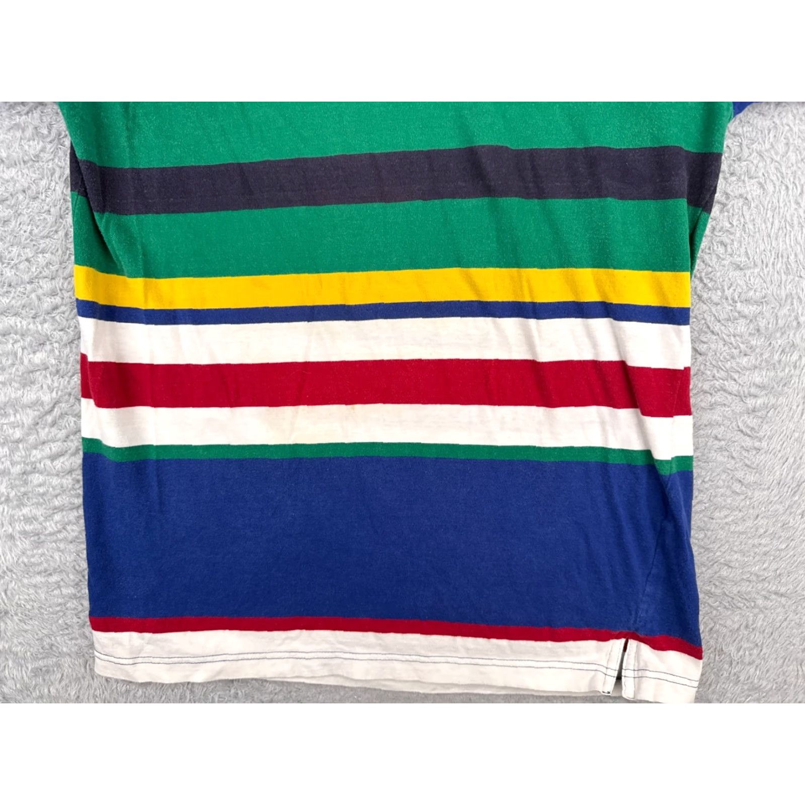 Chaps VINTAGE Chaps Ralph Lauren Shirt Men XL Blue Red Stripe Crew Neck 100% Cotton T-Shirt Logo All Seasons Size US XL / EU 56 / 4 - 5 Thumbnail