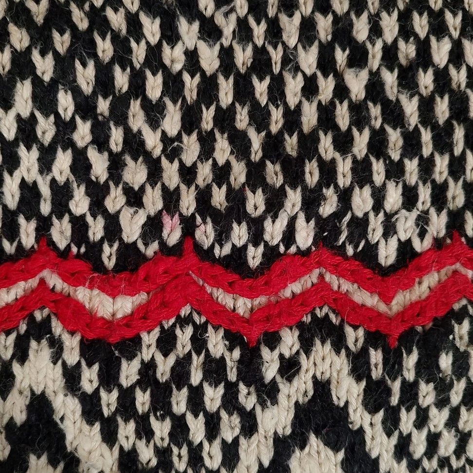 Other VTG Jennifer Reed handknit geometric full zip sweater SM Size S / US 4 / IT 40 - 6 Thumbnail