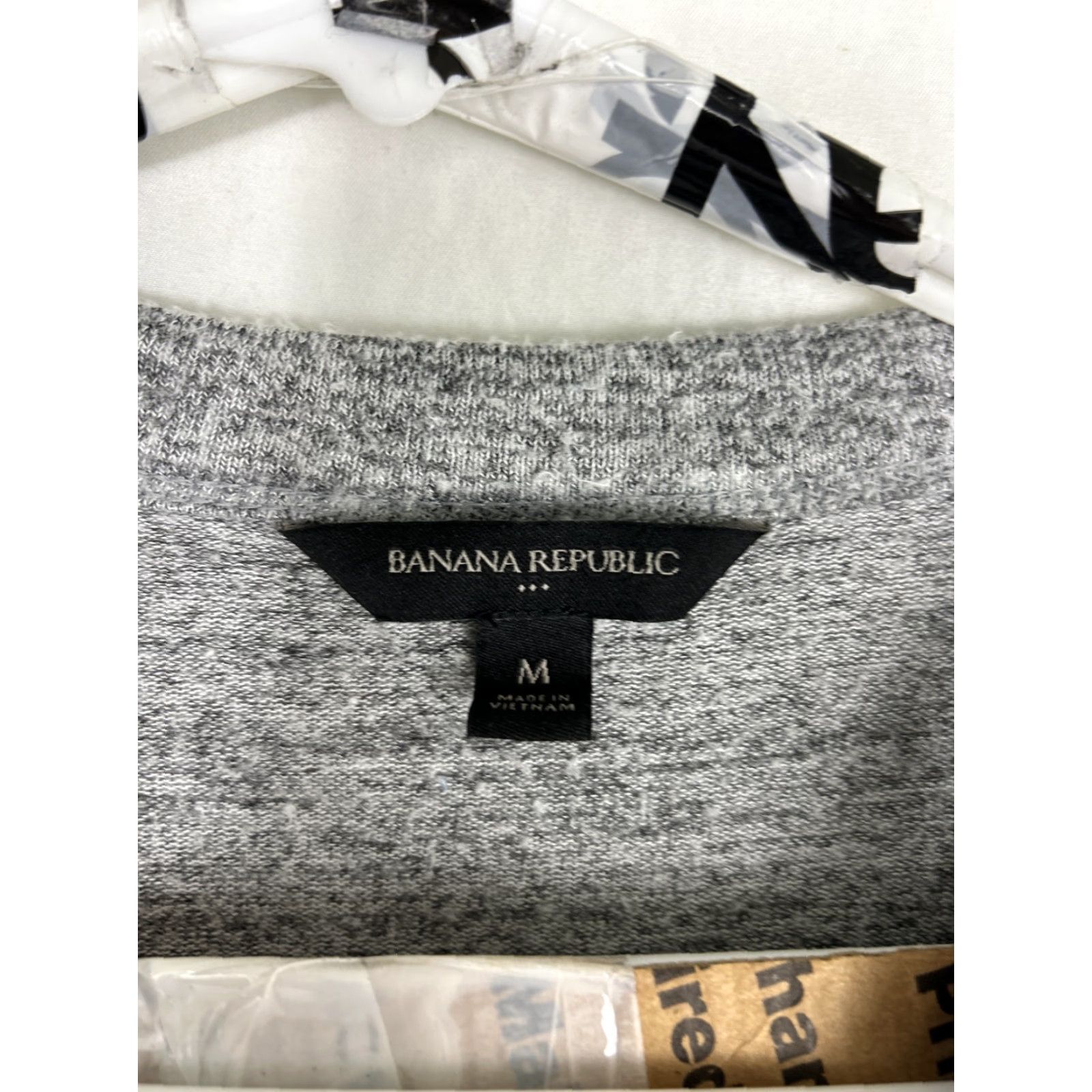 Banana Republic Banana Republic Womens M Henley Tie T-Shirt Gray Oversized Polyester Blend Shirts Mens Girls Womens Size M / US 6-8 / IT 42-44 - 7 Thumbnail