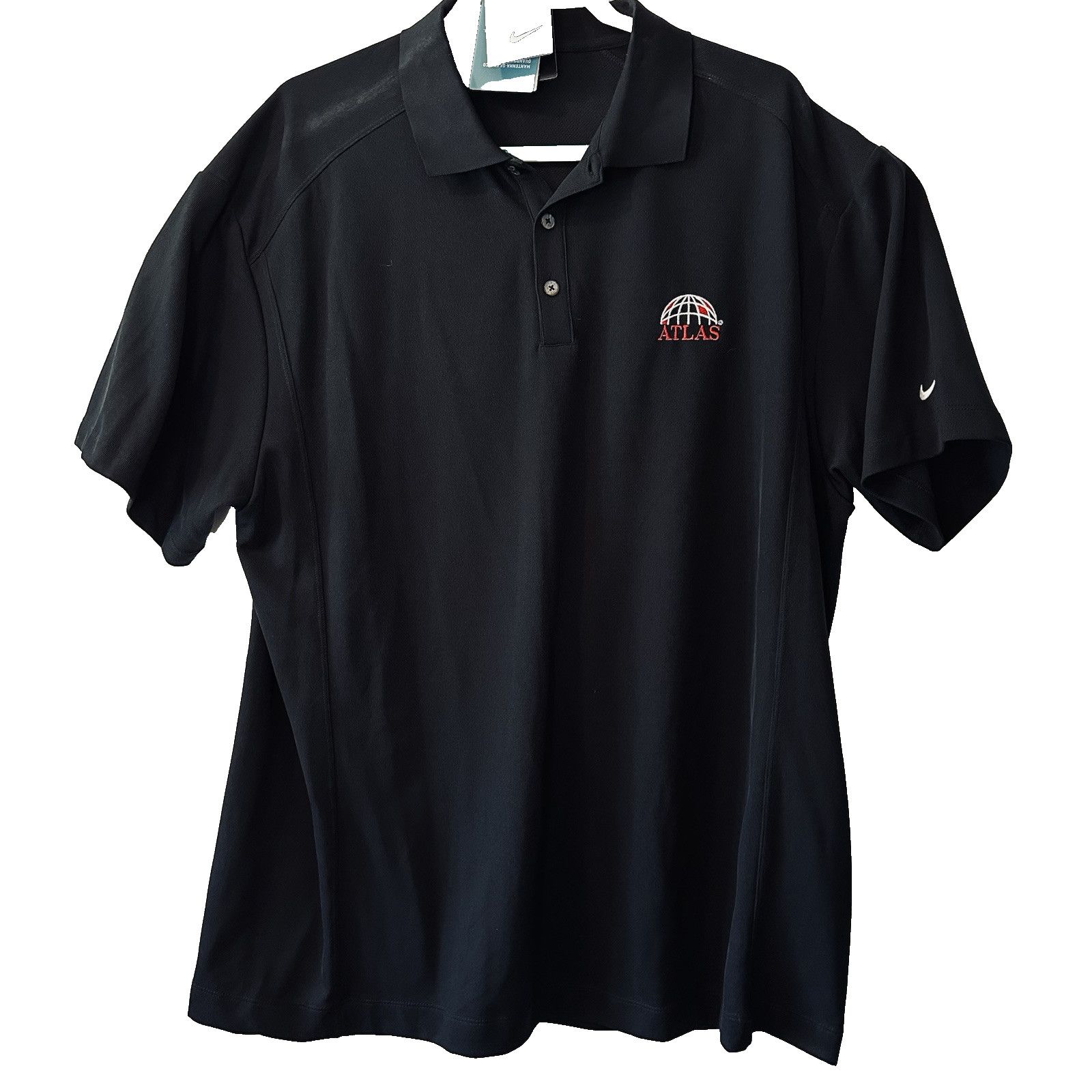 Nike Nike Golf Dri Fit XXL Black Polo ATLAS Embroidery logo NWT Size US XXL / EU 58 / 5 - 1 Thumbnail