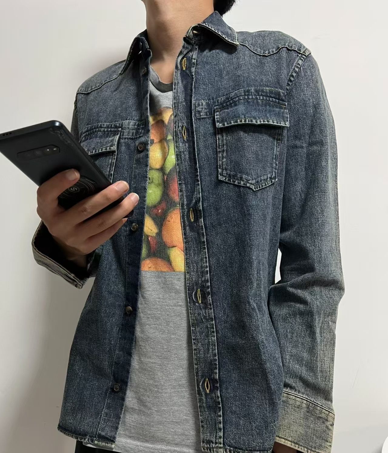 Maison Margiela Maison Margiela'S New Denim Shirt Jacket And Winter -DMC Size US M / EU 48-50 / 2 - 5 Thumbnail