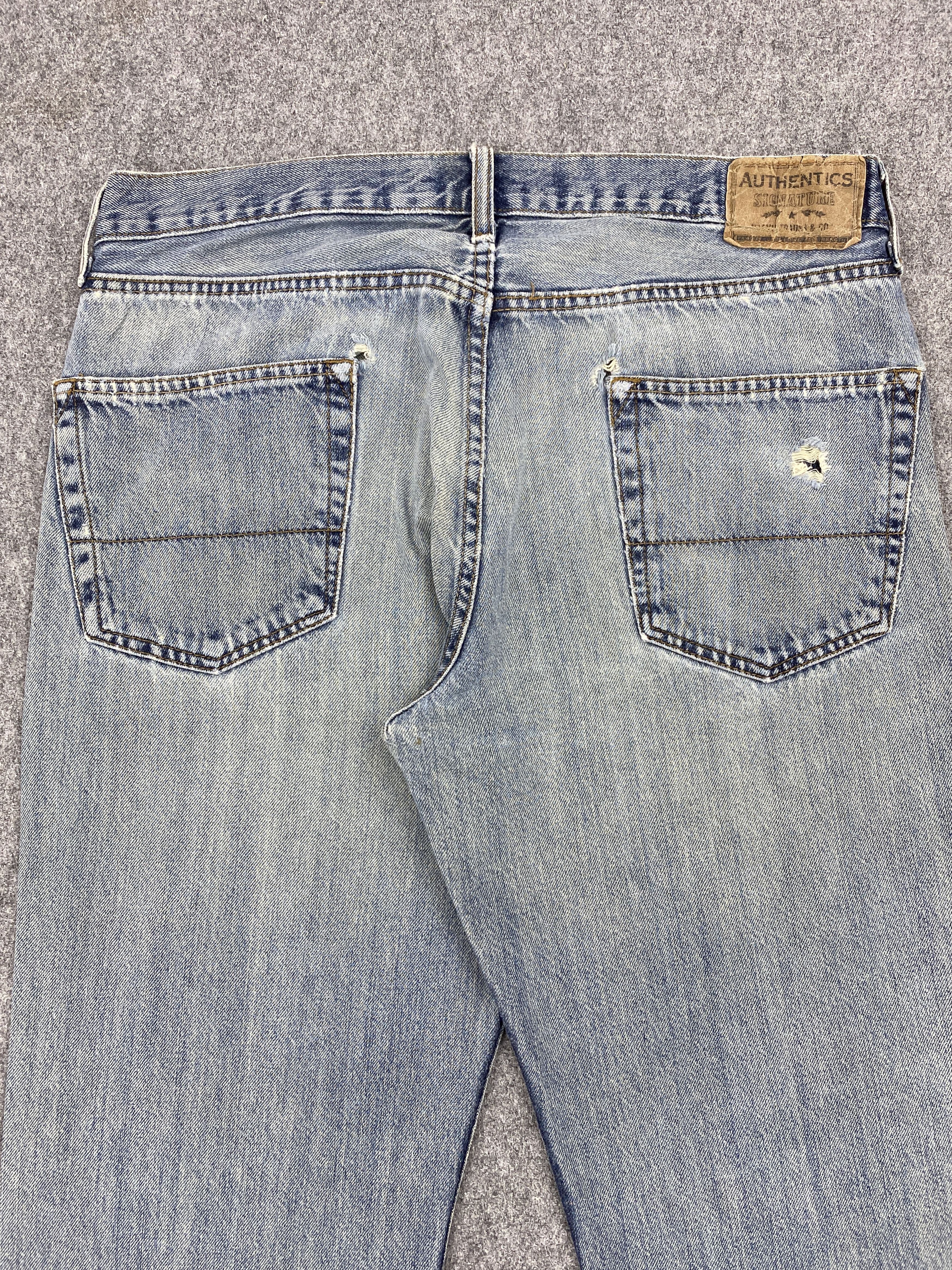 Levi's × Vintage Distrressed Vintage Levis Authentic Signature Jeans Size US 34 / EU 50 - 4 Thumbnail