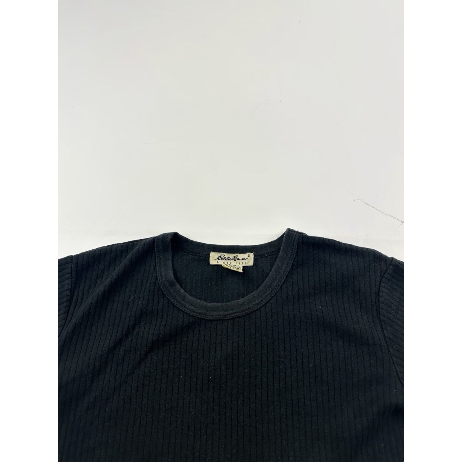 Eddie Bauer VINTAGE Eddie Bauer Shirt Women’s Medium Black Cotton Casual Short Sleeve T-Shirt Size M / US 6-8 / IT 42-44 - 2 Thumbnail