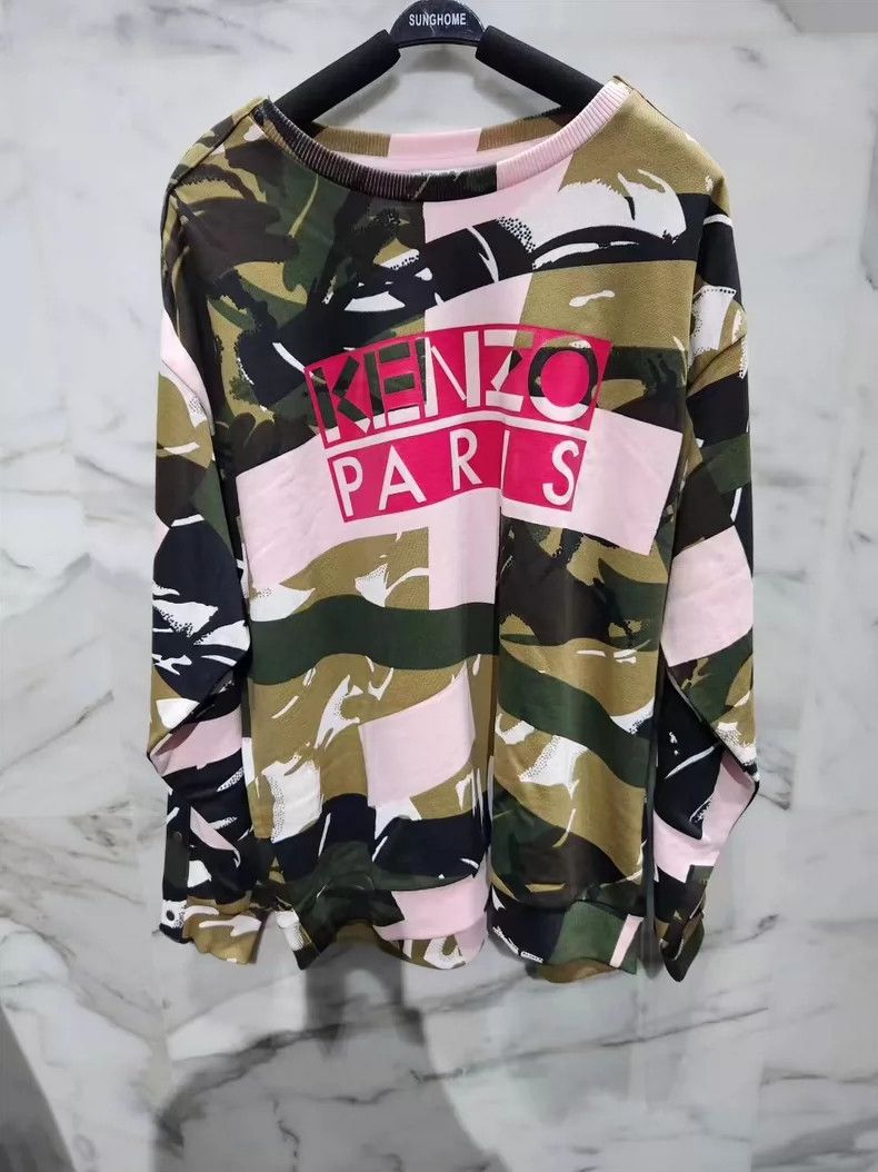 Kenzo KENZO Runway Sweatshirt Green Multi - dmc Size US L / EU 52-54 / 3 - 1 Thumbnail