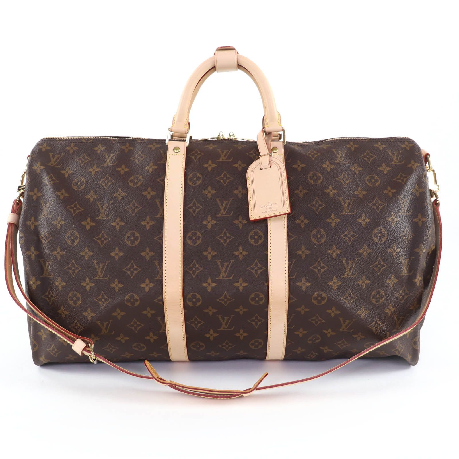 Louis Vuitton Louis Vuitton Louis Vuitton Keepall Bandouliere Monogram Boston Bag Textile Travel Bag M41414 DUTY FREE for USA Size ONE SIZE - 1 Thumbnail