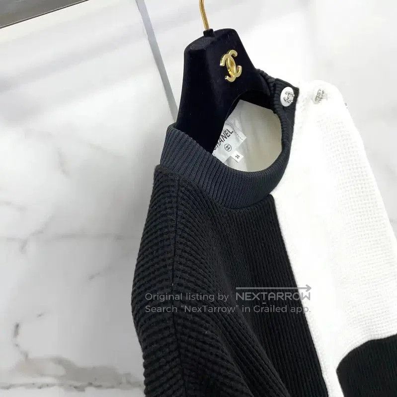 Chanel Chanel Color Block Long Sleeve Sweatshirt . Size S / US 4 / IT 40 - 5 Thumbnail