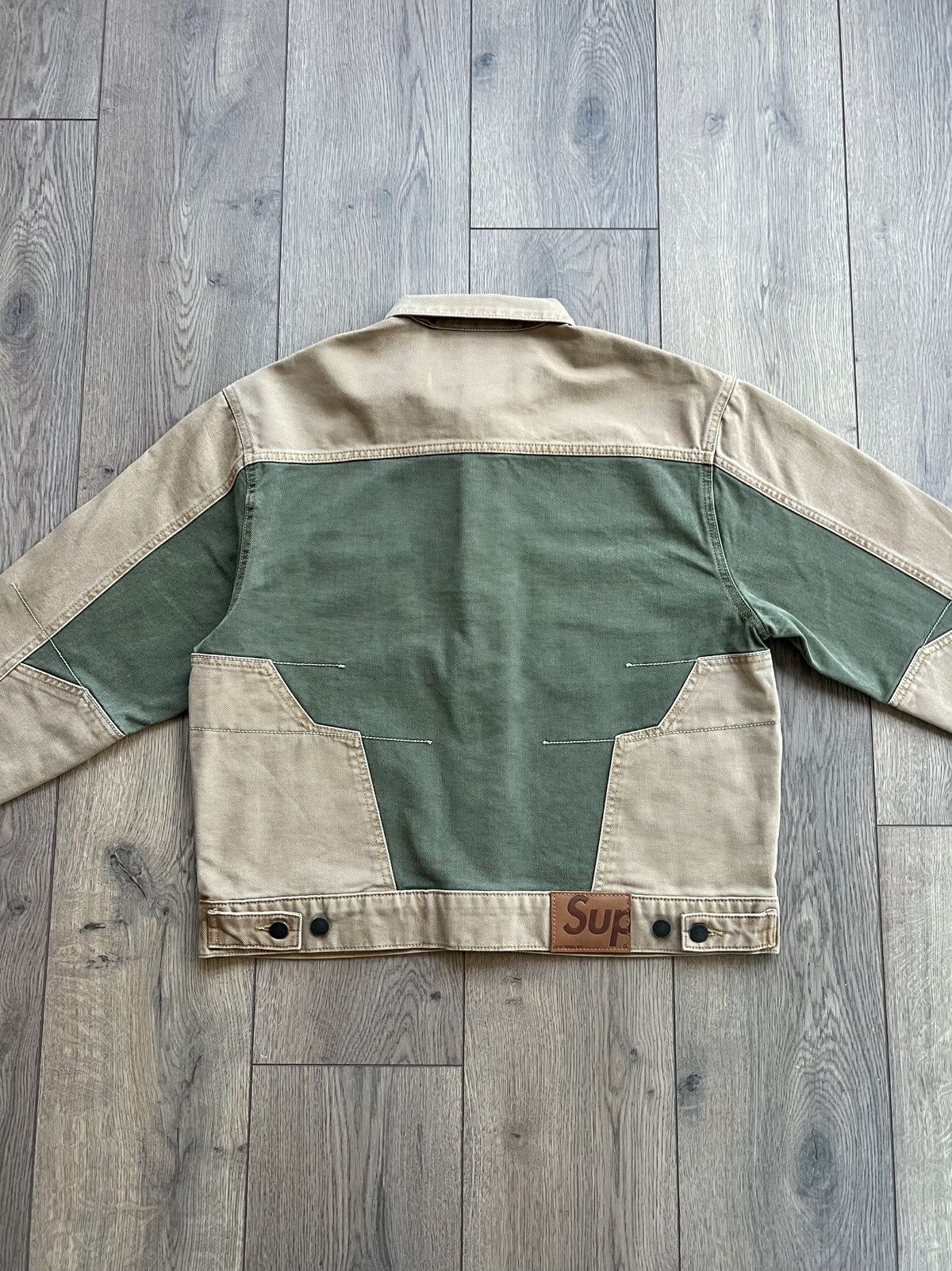 Supreme Supreme 2-Tone Paneled Denim Jacket "Brown" Medium Size US M / EU 48-50 / 2 - 4 Thumbnail