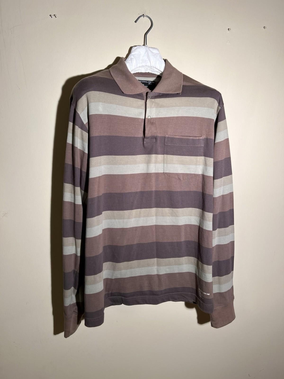 Stussy Pre-Owned Vintage Stussy Long Sleeve Polo Medium Brown Size US M / EU 48-50 / 2 - 3 Thumbnail