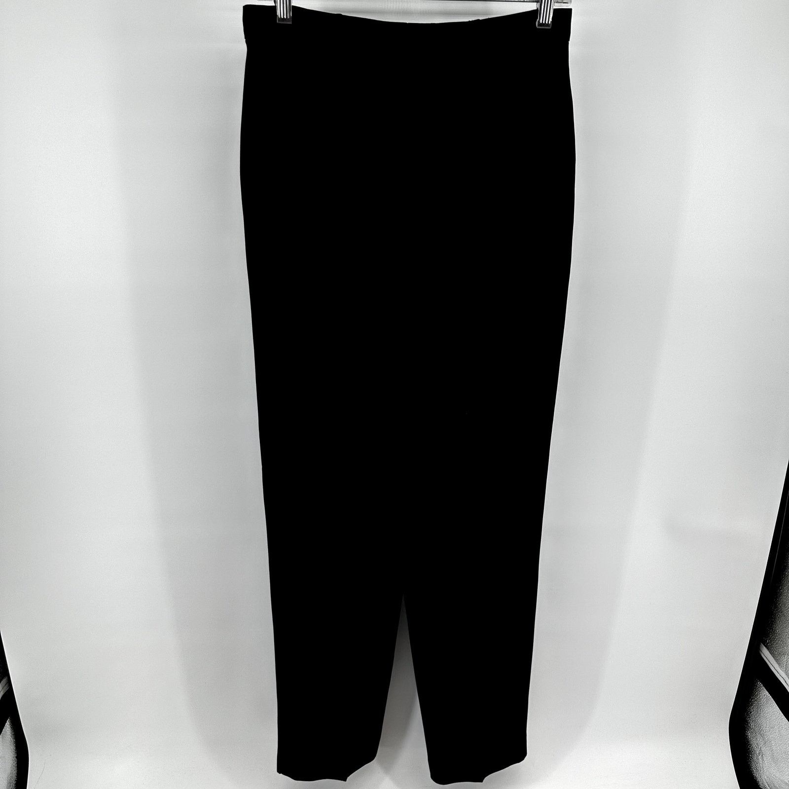 Max Mara Max Mara Trouser Pants Pleated Straight Leg Black Medium Size 32" / US 10 / IT 46 - 6 Thumbnail