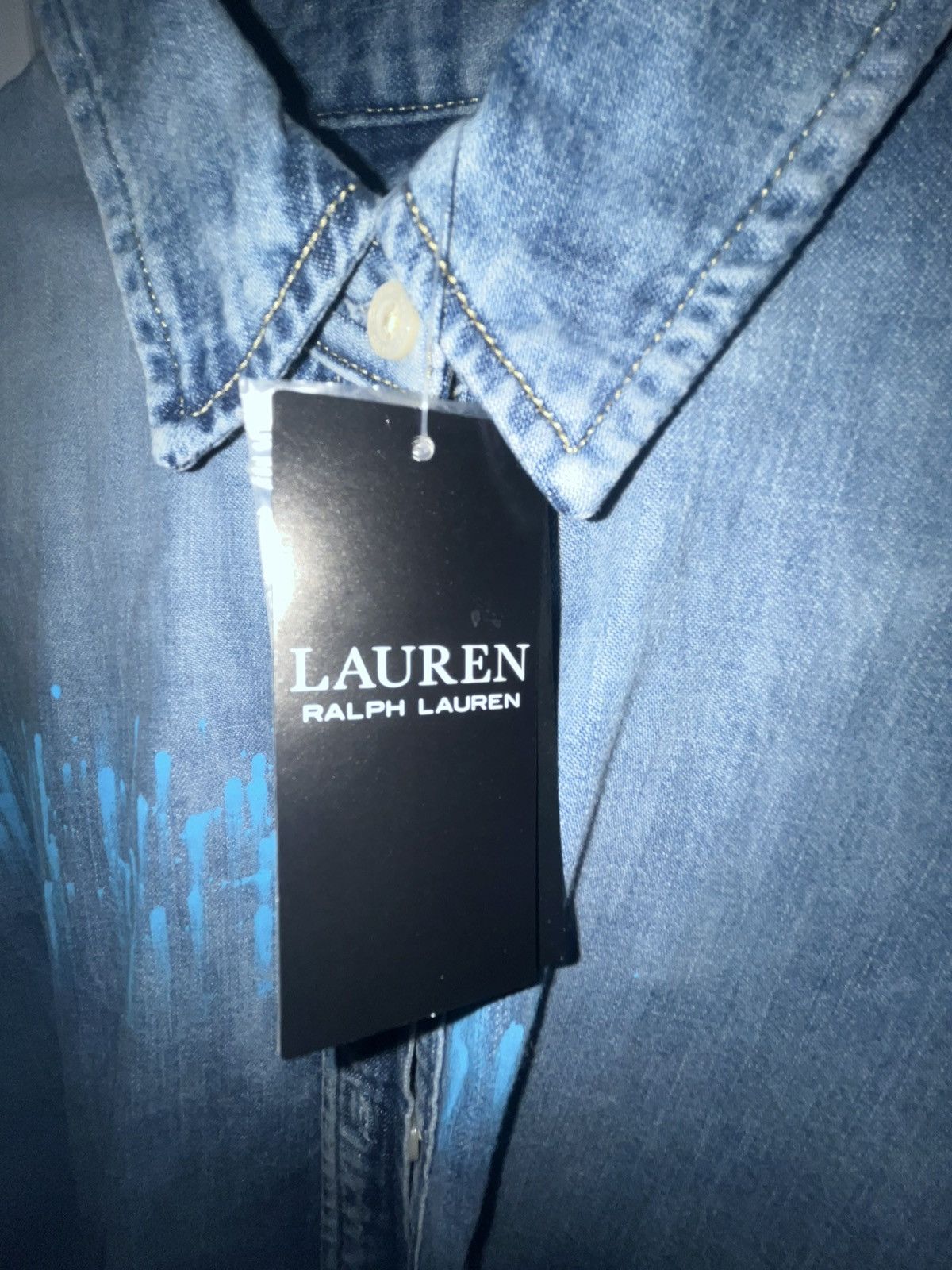Lauren Ralph Lauren Lauren Ralph Lauren Paint Splatter denim Shirt Size M / US 6-8 / IT 42-44 - 5 Thumbnail