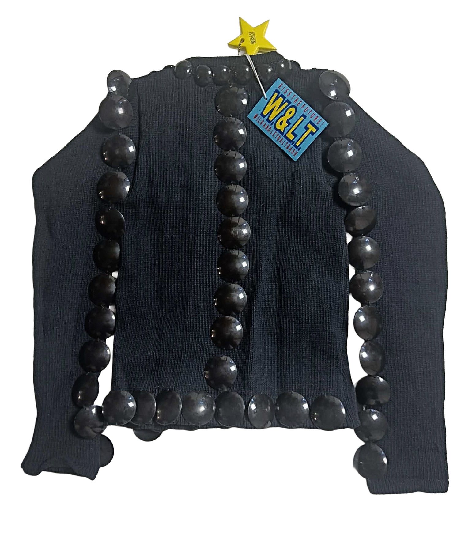 Walter Van Beirendonck black sequin sweater Size M / US 6-8 / IT 42-44 - 2 Thumbnail