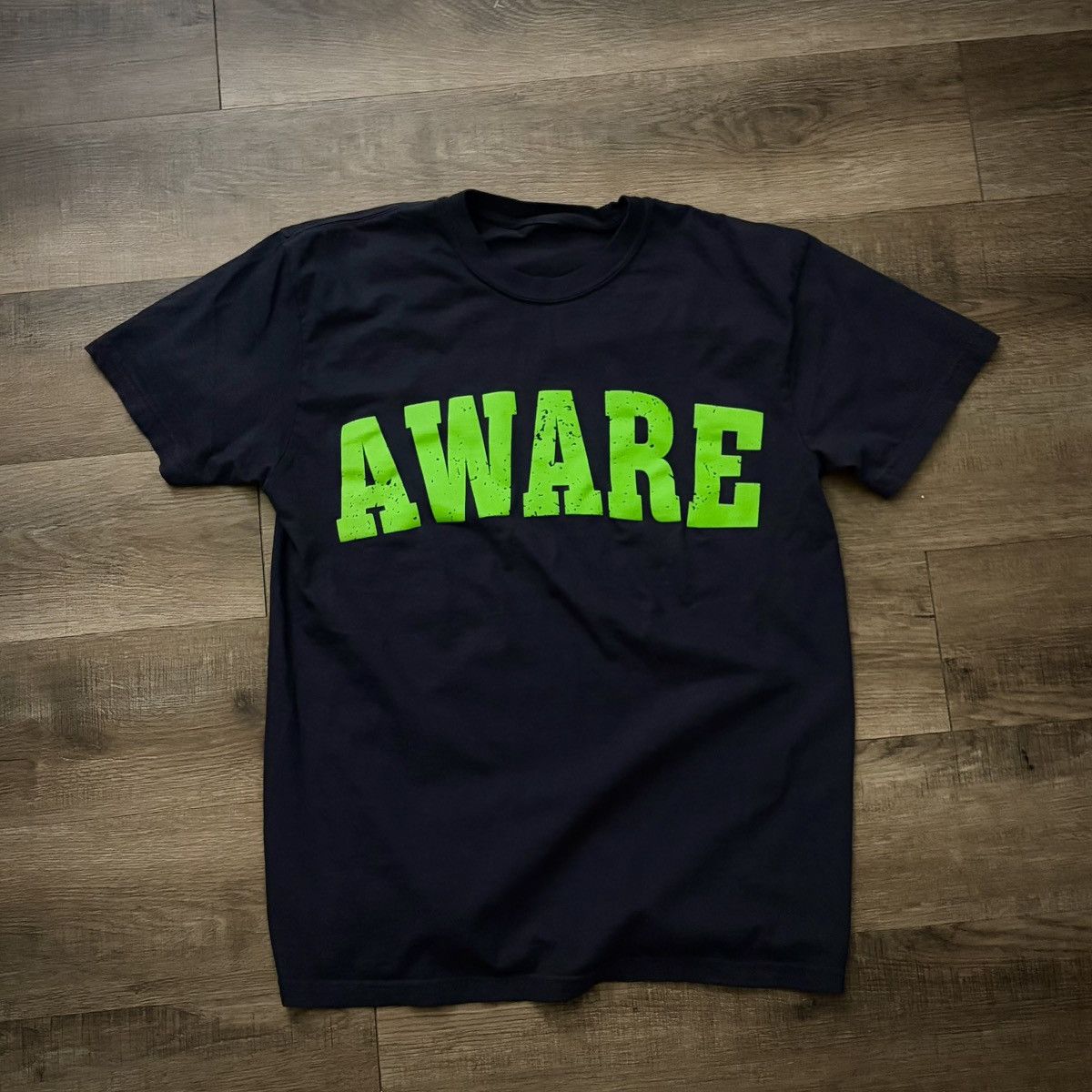 Handmade Vintage AWARE T-Shirt Medium Size US M / EU 48-50 / 2 - 1 Thumbnail