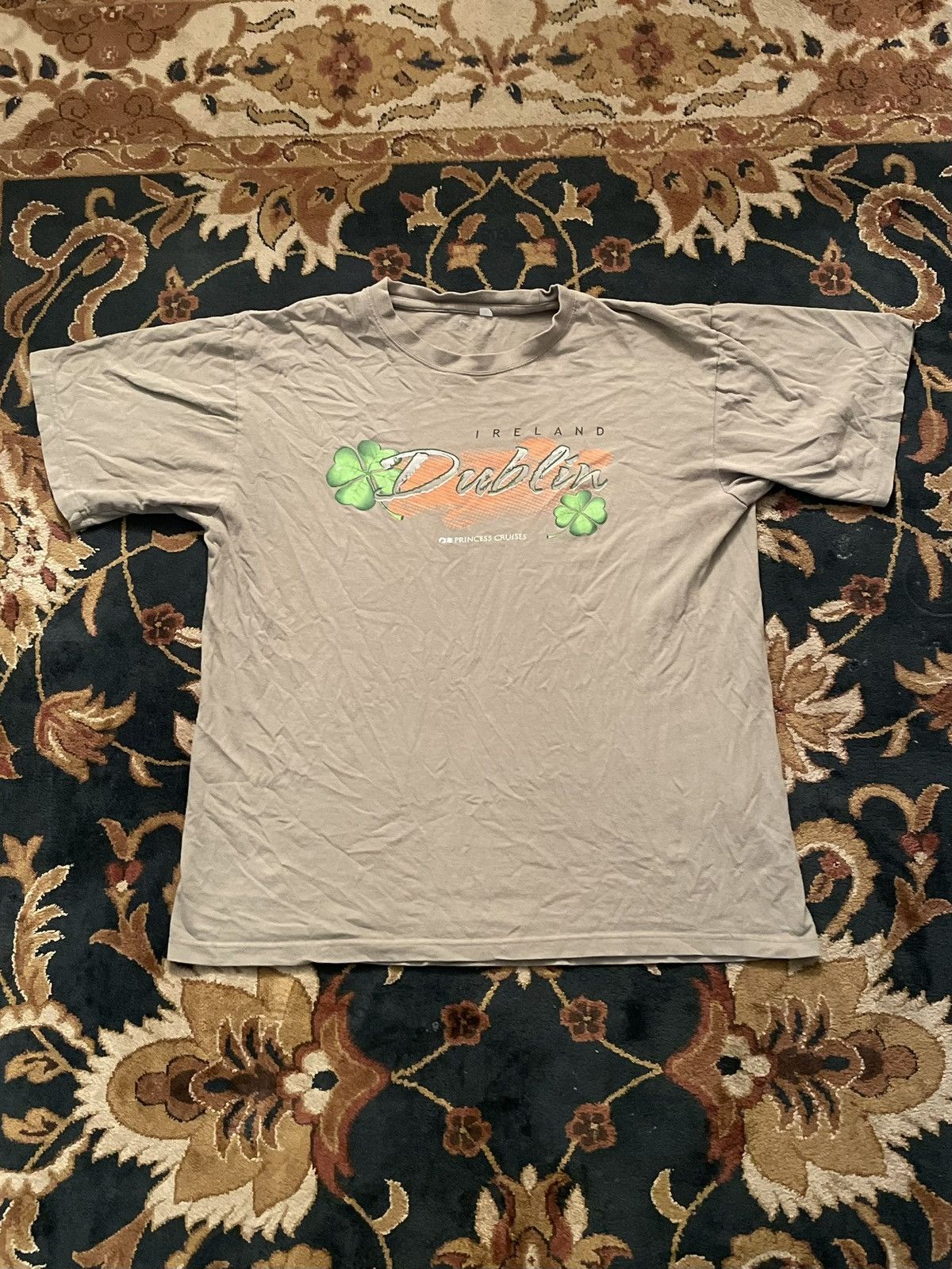 Vintage Vintage 90s Princess Cruises Dublin Ireland Graphic T-Shirt Size US L / EU 52-54 / 3 - 1 Thumbnail