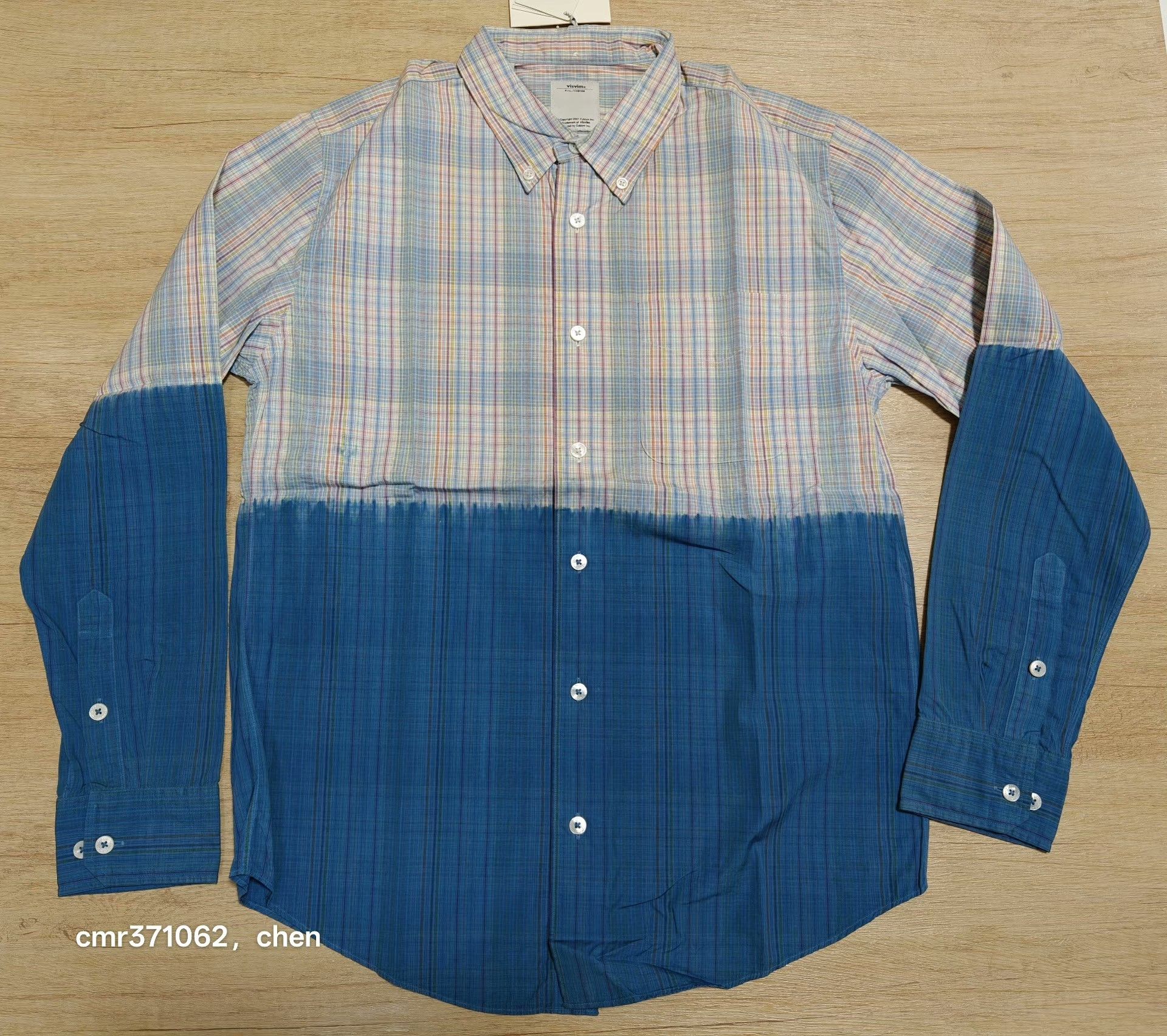 Visvim visvim 13ss lungta 2 Tone B.D Shirt Size US S / EU 44-46 / 1 - 1 Thumbnail